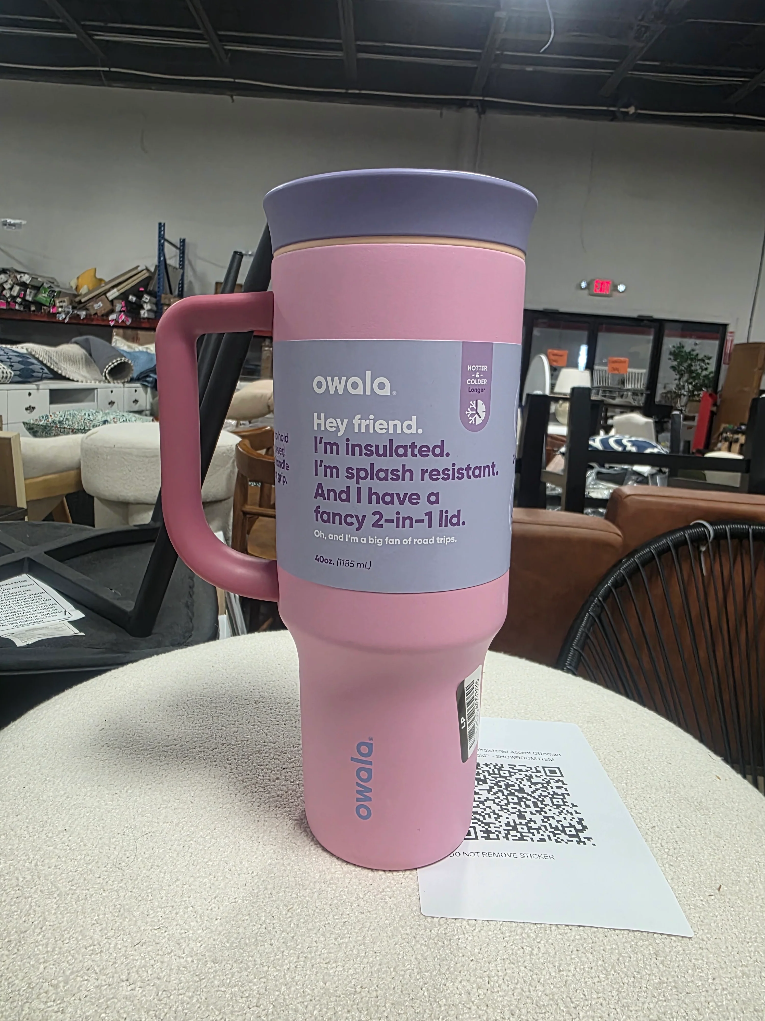 Owala 40oz Stainless Steel Straw Tumbler - SHOWROOM ITEM - Image 2