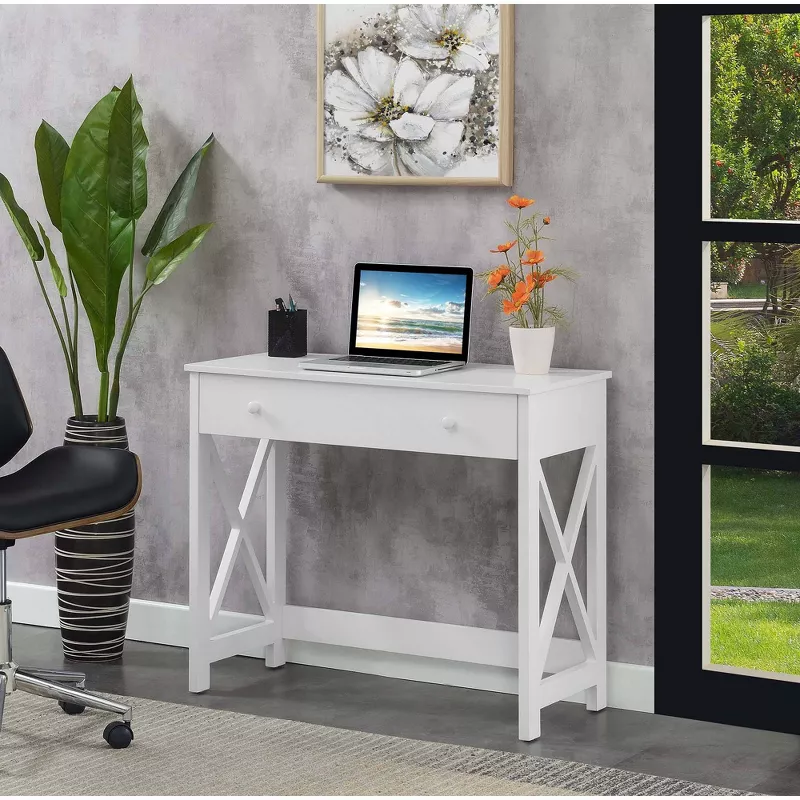 Oxford Desk White Construction - Image 2