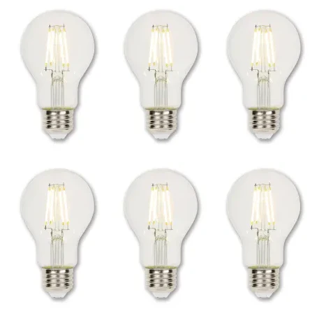 Pack of 6 Dimmable Medium ED Bulbs