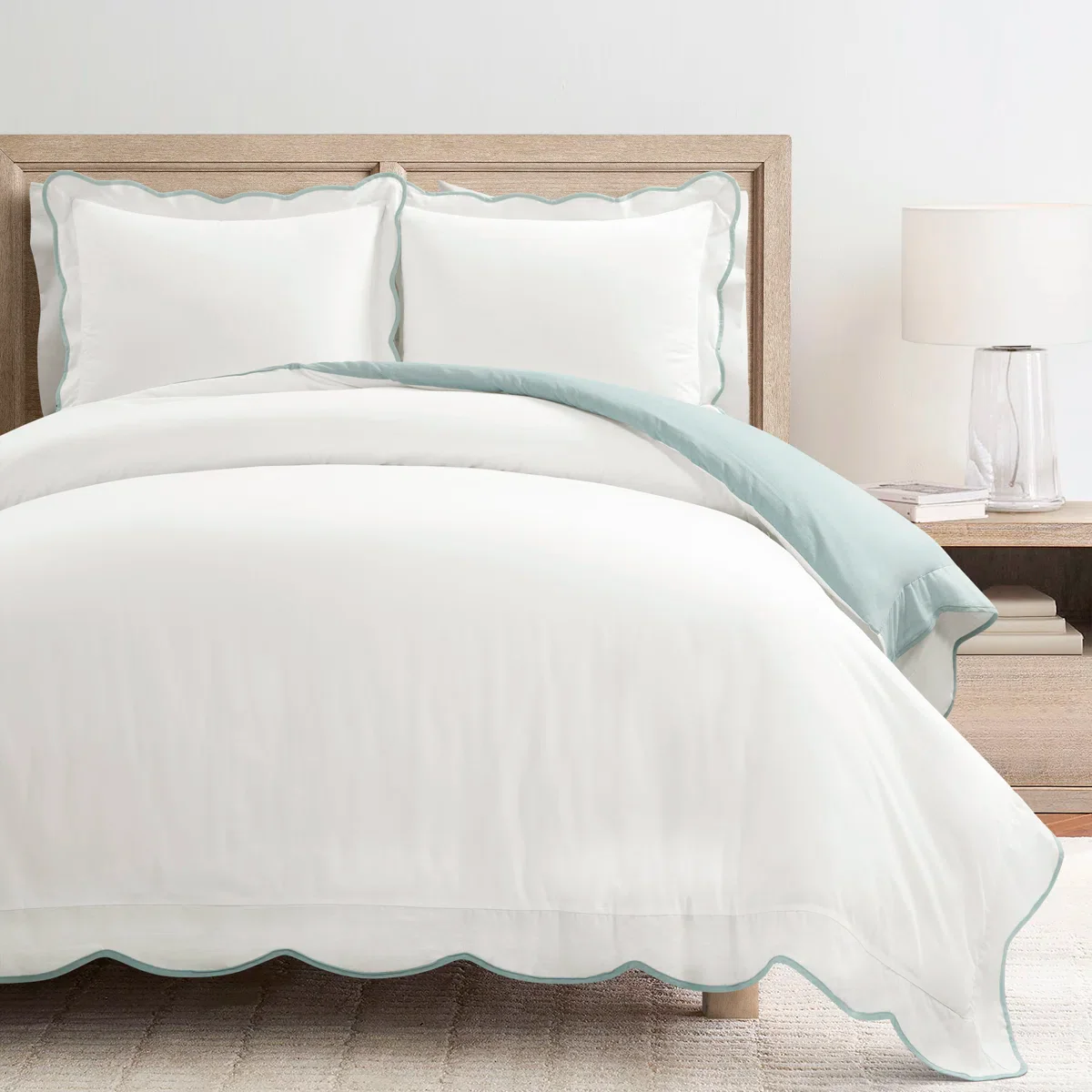 Packard Cotton Duvet Cover Set of 3 - Queen, - Image 2