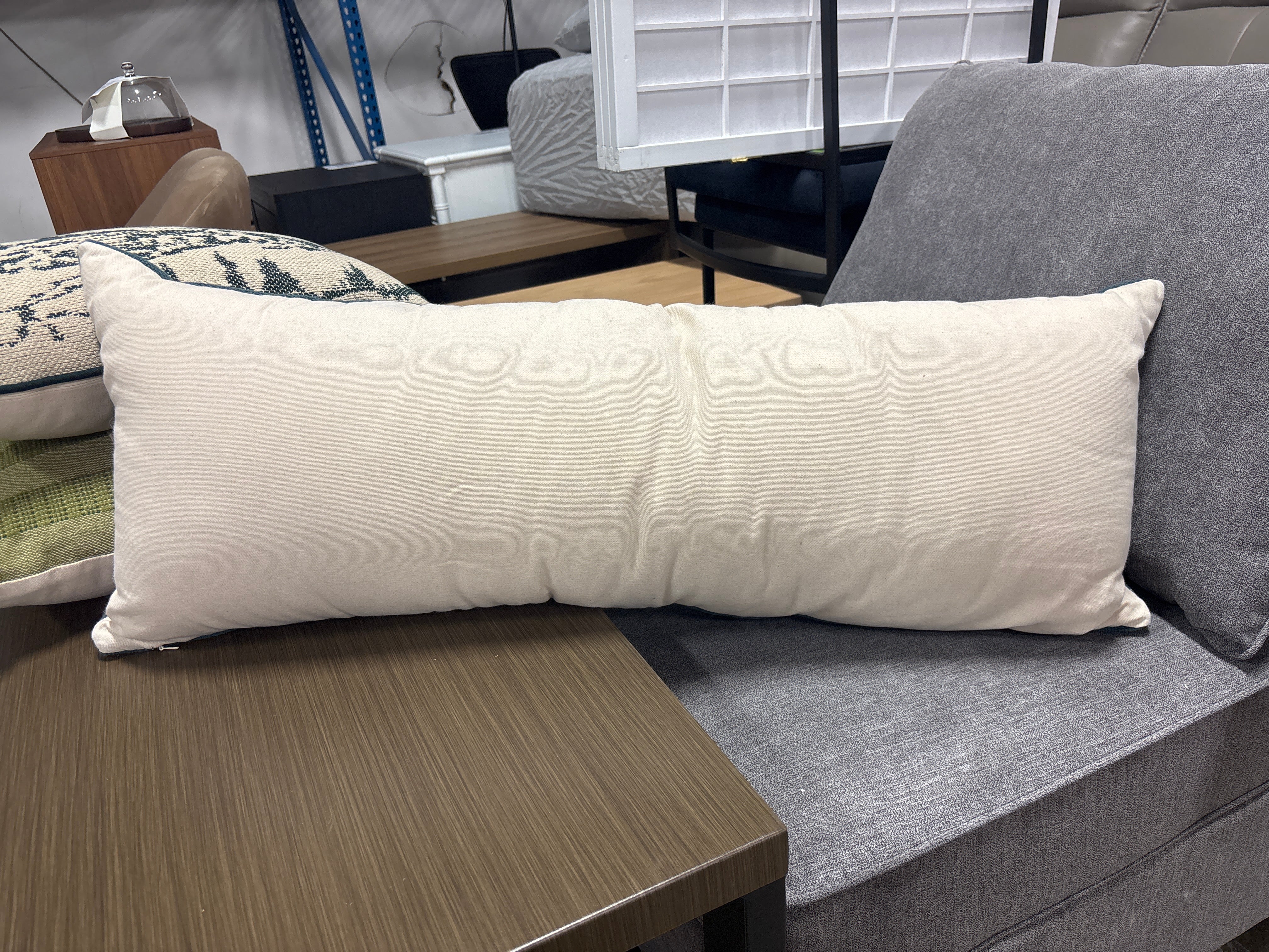 Parachute - Horizon Lumbar Pillow Parchment & Cove SHOWROOM ITEM - Image 3