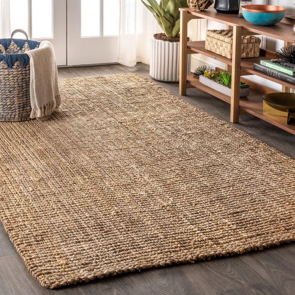 Pata Hand Woven Chunky Jute Natural 9 ft. x 12 ft. Area Rug - Image 5