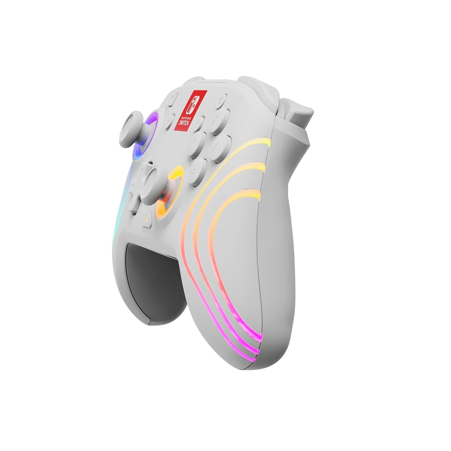 PDP Afterglow Wave Wireless Nintendo Switch Pro Controller with Motion Controls, White - Image 2