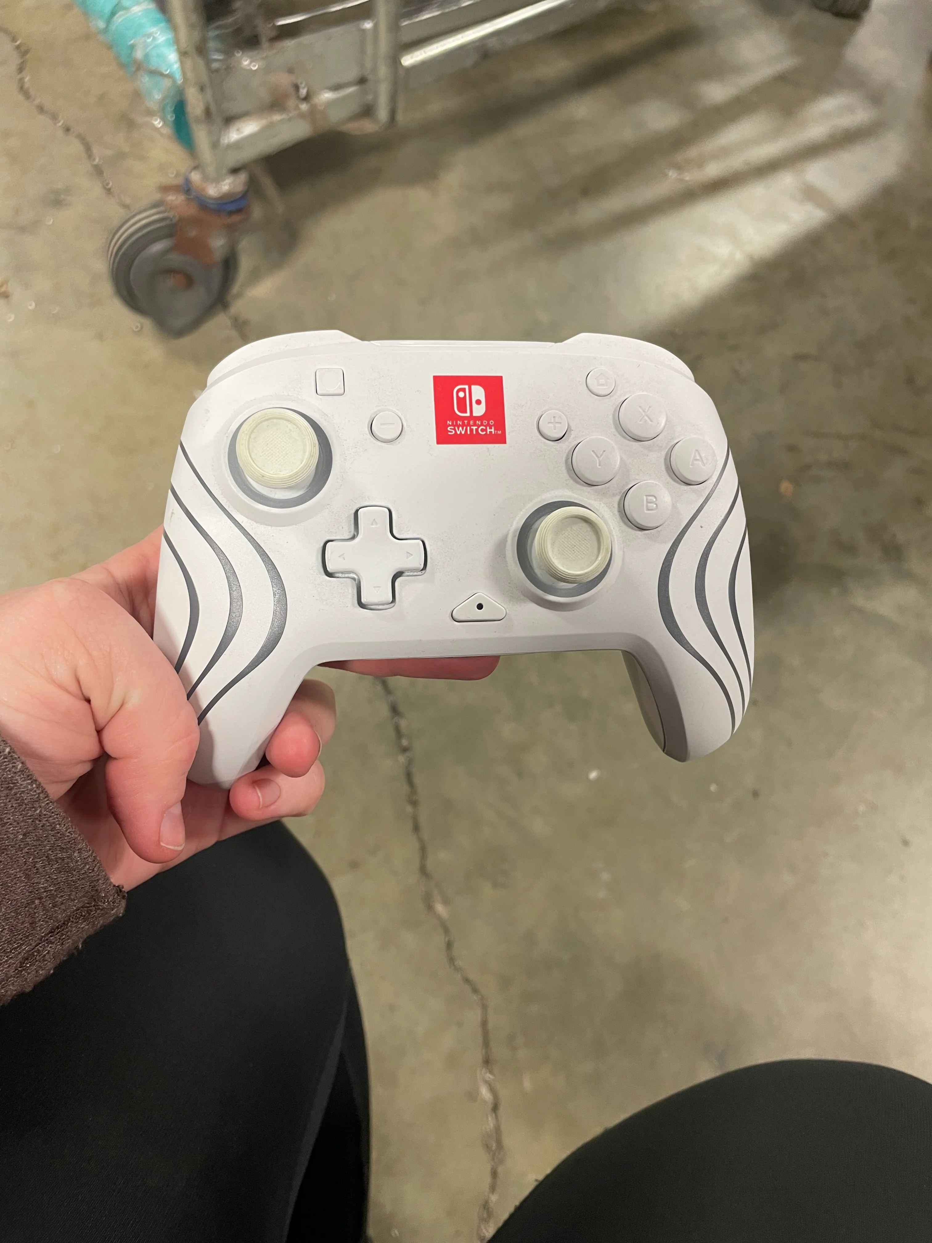PDP Afterglow Wave Wireless Nintendo Switch Pro Controller with Motion Controls, White - Image 5