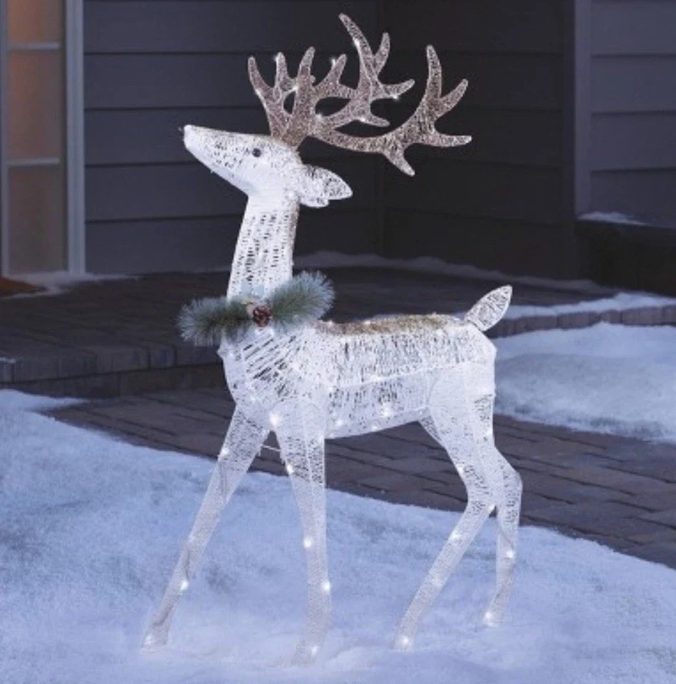 LED Glitter String Buck Novelty Sculpture Light Pure White Twinkle - Image 2
