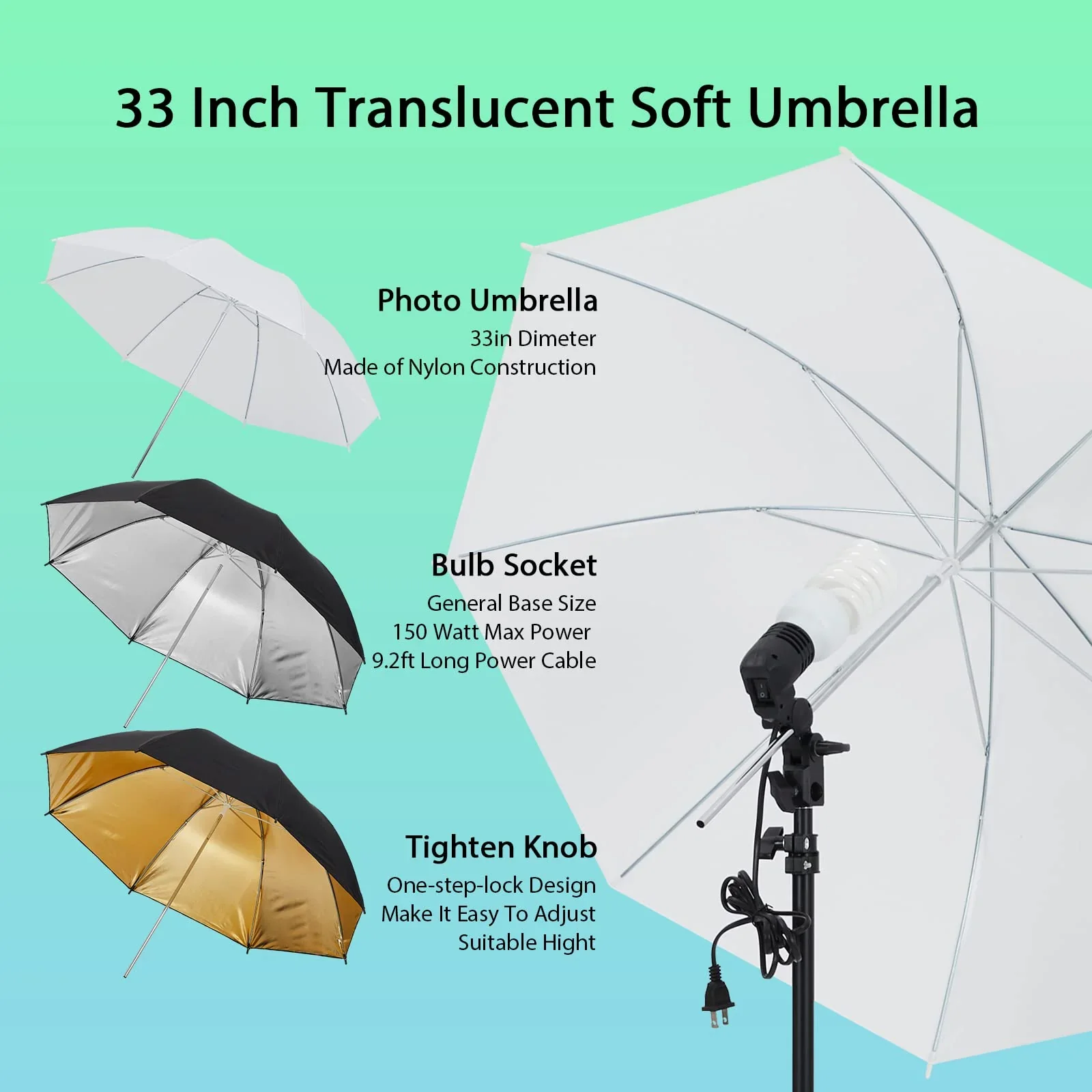 Photography Lighting kit with Backdrops - Image 2