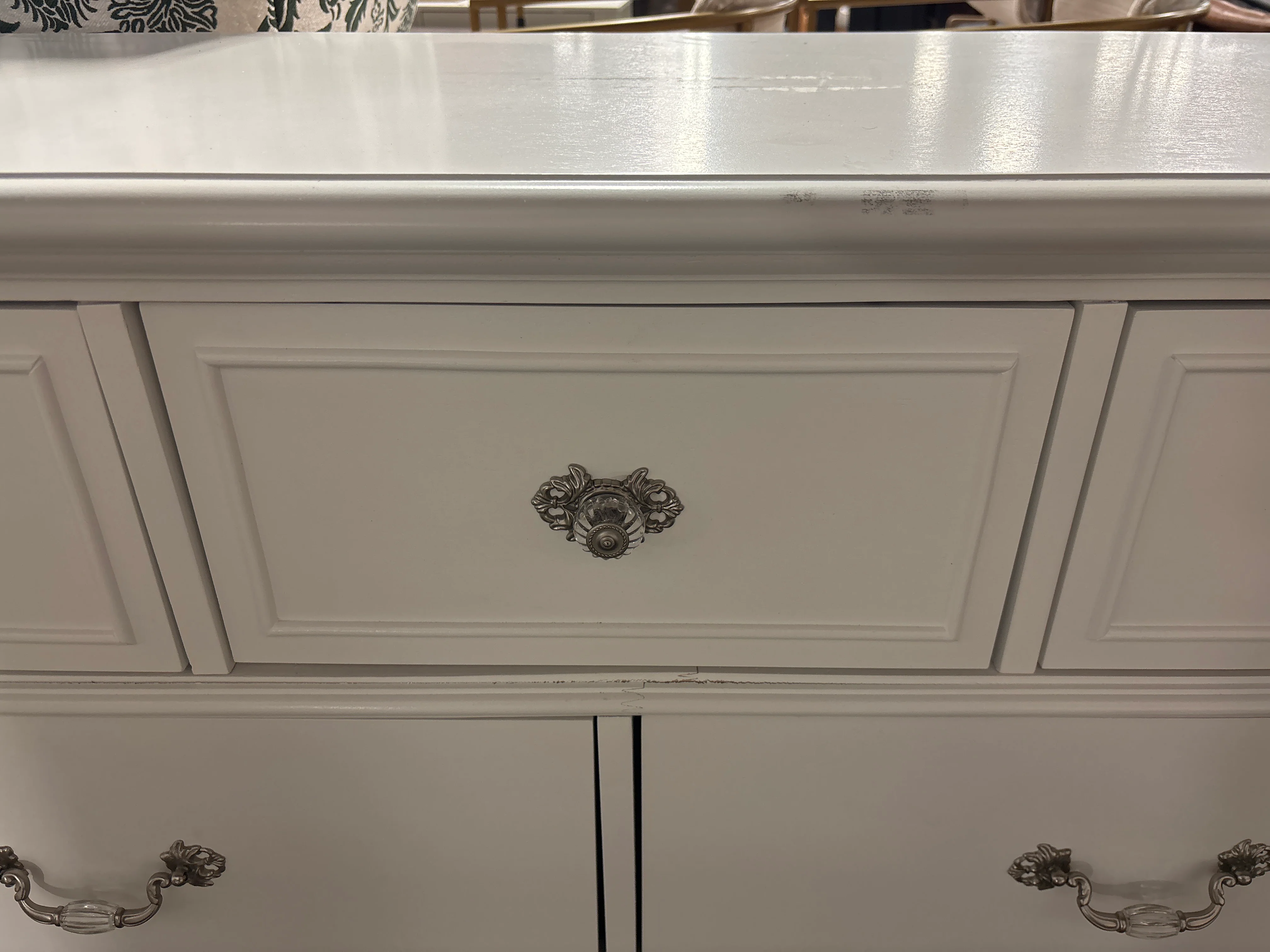 Picket House - Annie Dresser White & Crystal SHOWROOM ITEM - Image 3