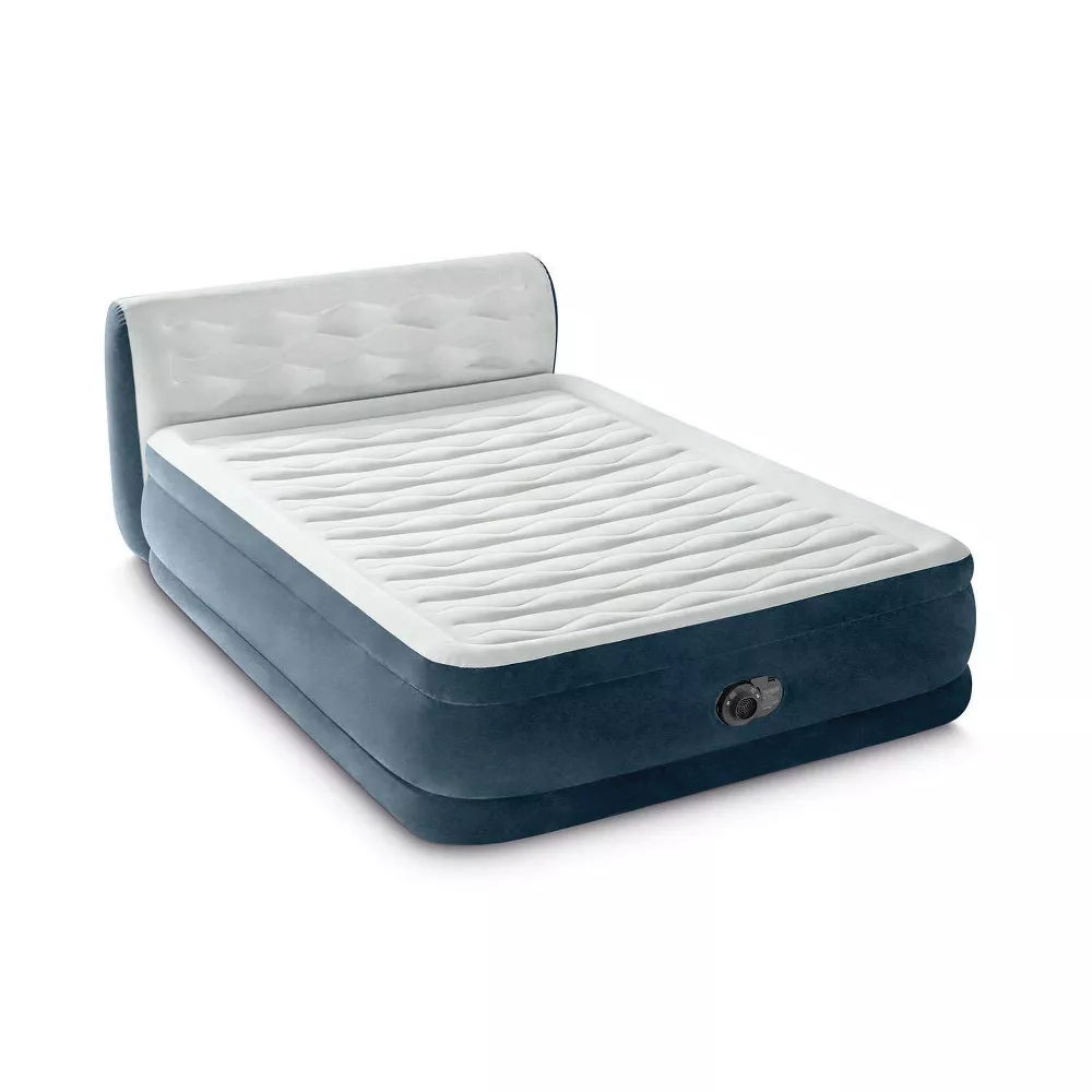 Pillow Top Air Mattress with Electric Pump and Headboard - Queen Size - Image 2