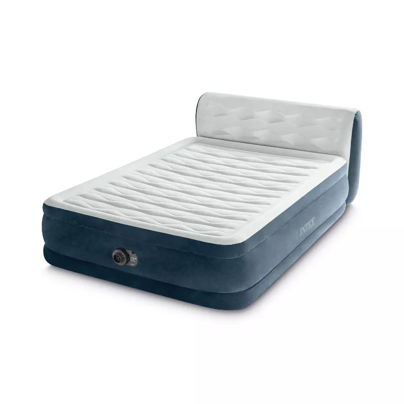 Pillow Top Air Mattress with Electric Pump and Headboard - Queen - Image 2