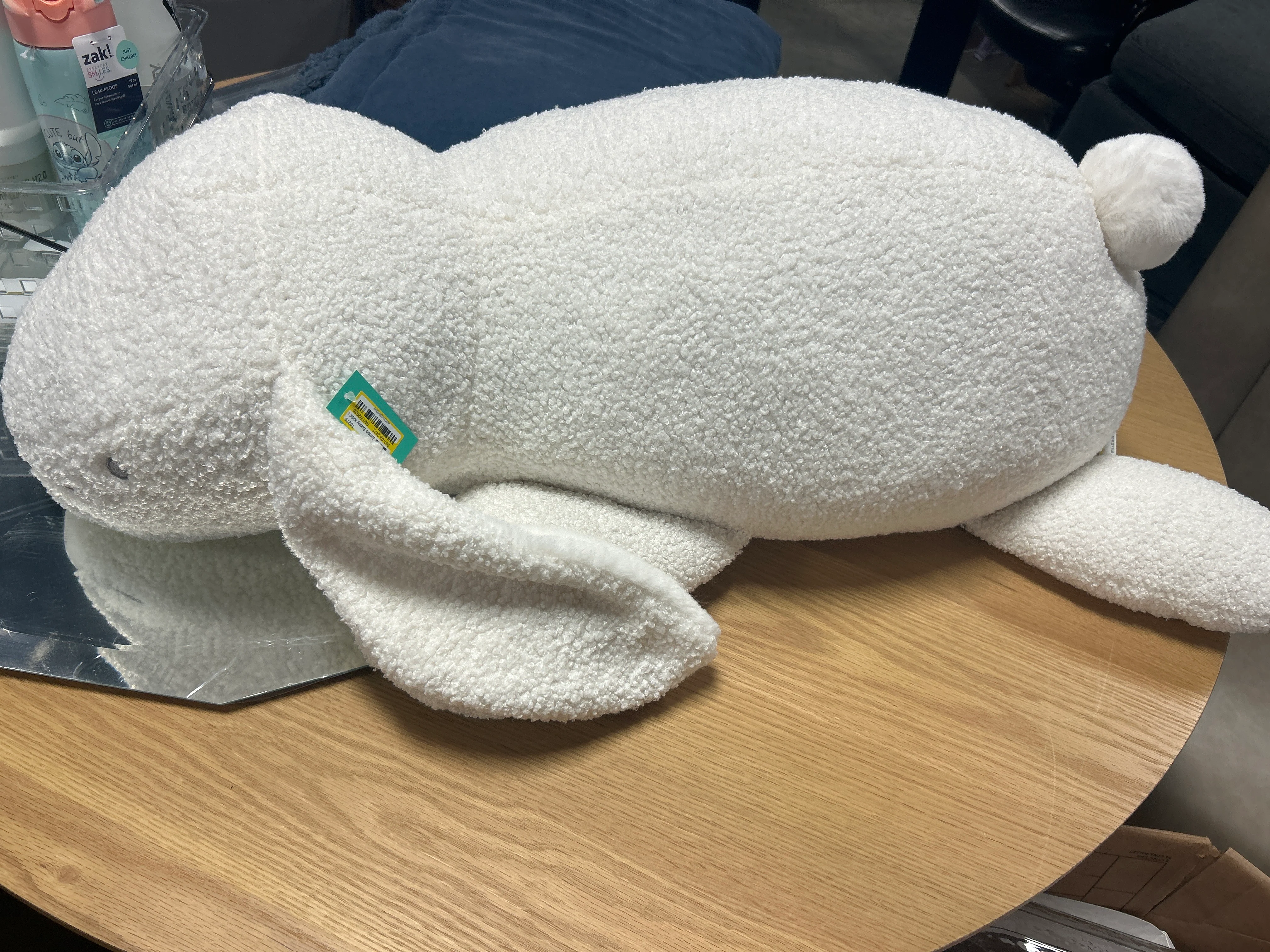 Pillowfort - Jumbo Bunny Kids' Novelty Plush - Pillowfort White SHOWROOM ITEM - Image 3