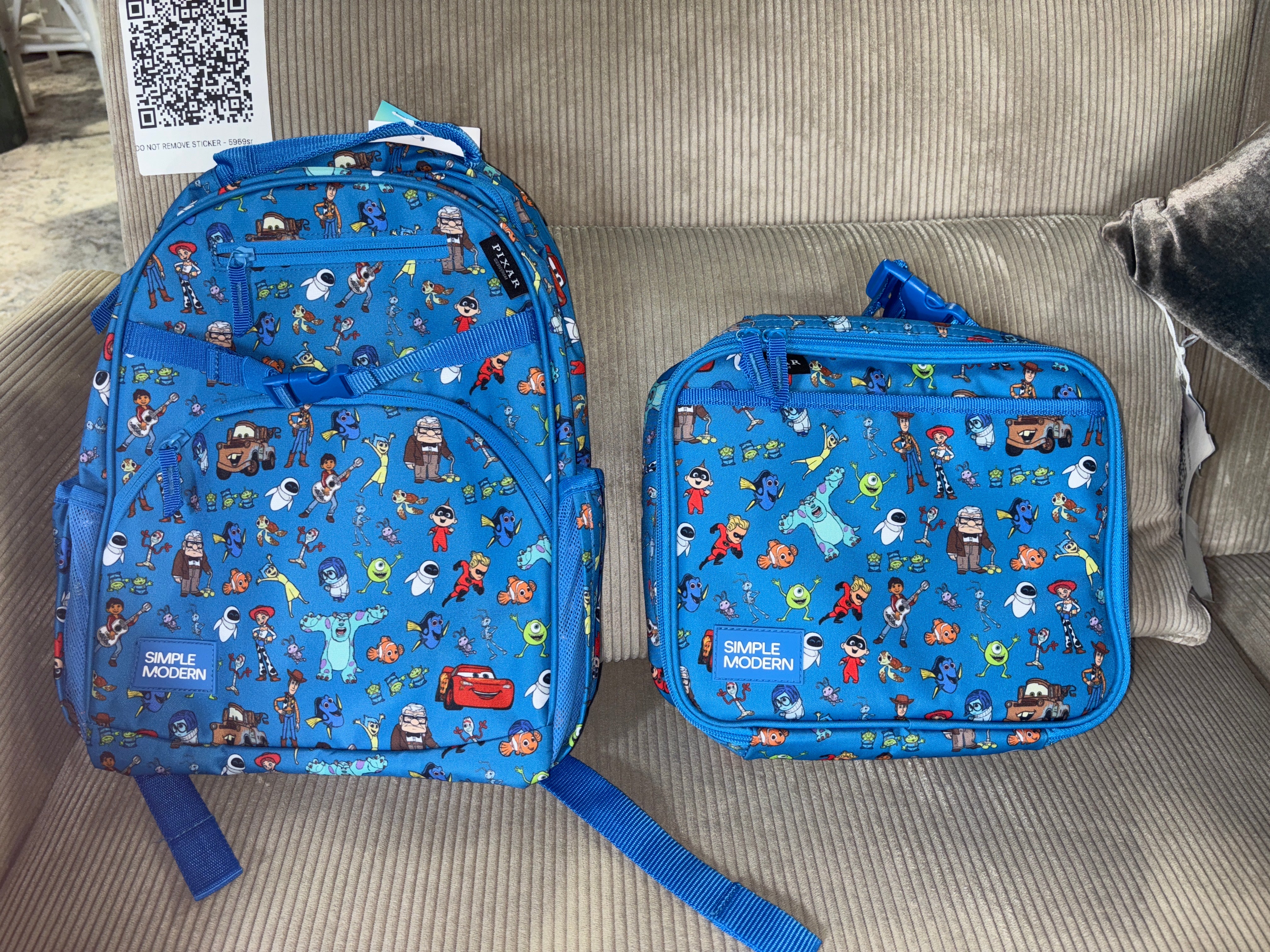 (Pixar) Simple Modern Kids' 12L Fletcher Backpack - Blue SHOWROOM ITEM - Image 2