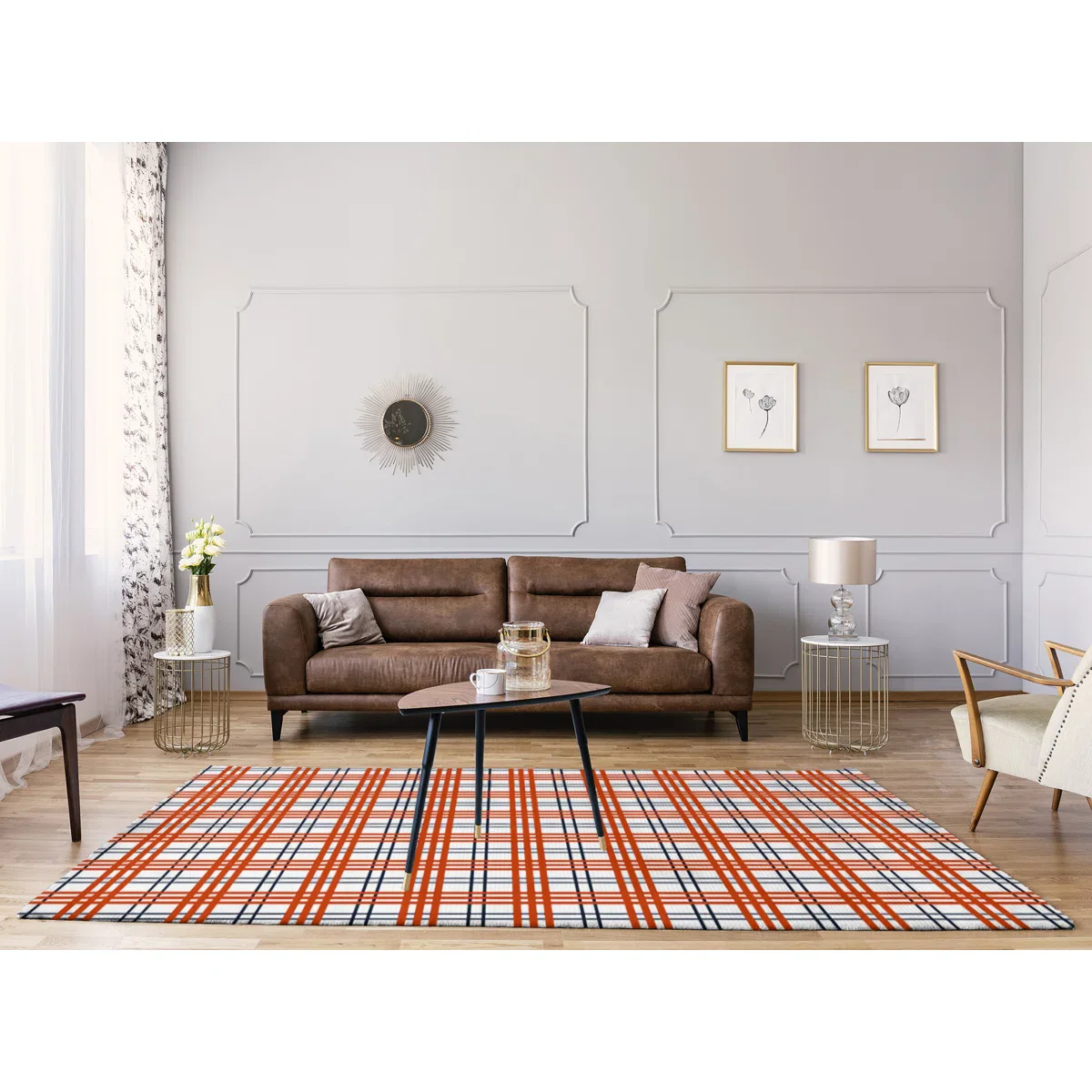 Plaid Indoor Rug 5X7 - Image 2