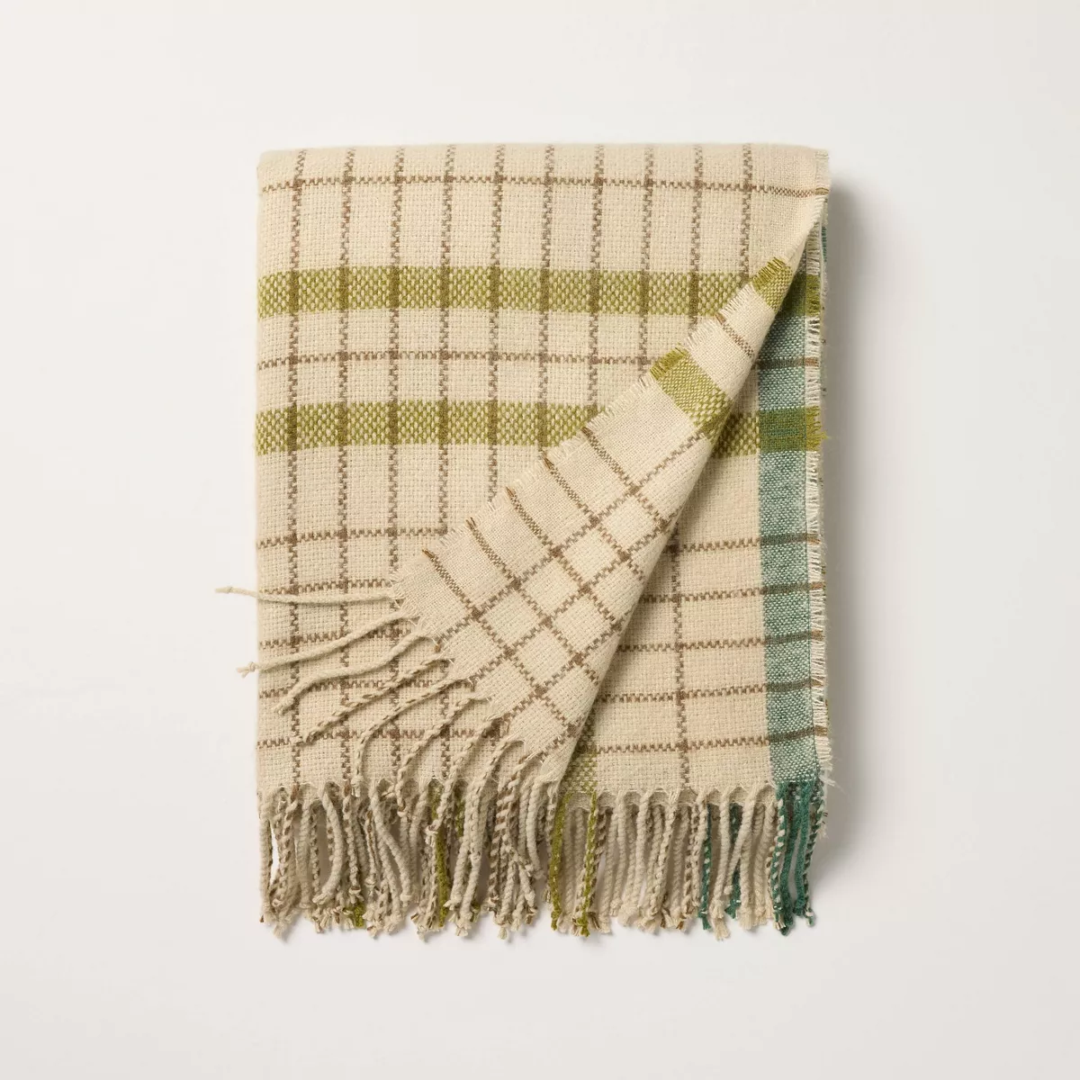 Plaid Lightweight Throw Blanket-SHOWROOM ITEM