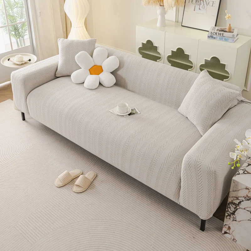 Plush Sofa Cover, Anti-Slip And Anti-Scratch Sofa Cloth