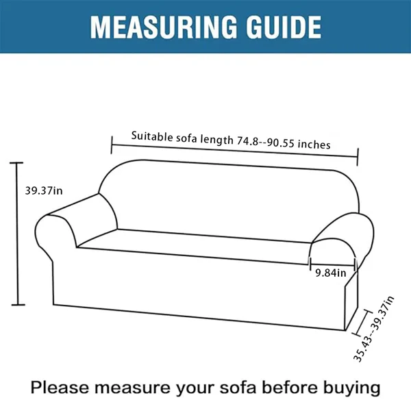 Plush Sofa Cover, Anti-Slip And Anti-Scratch Sofa Cloth - Image 4