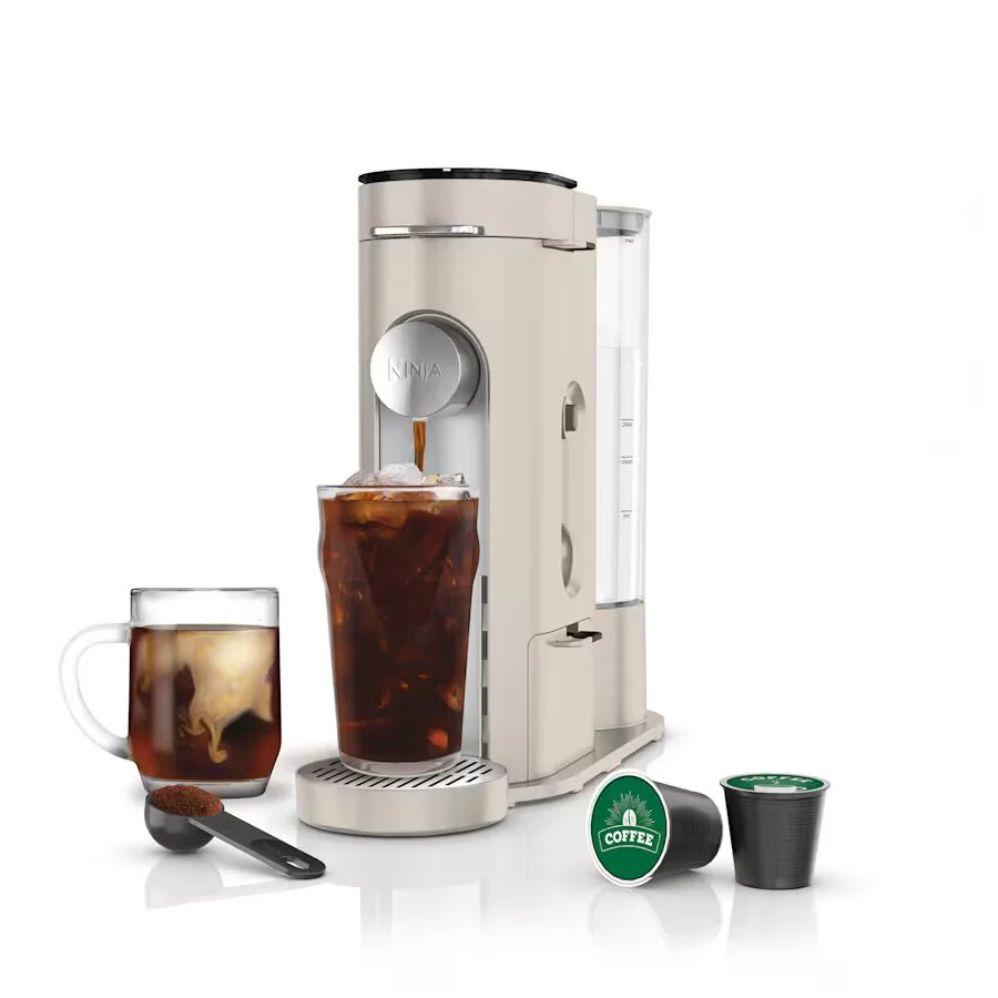 Pods & Grounds Single-Serve Coffee Maker (Stone)