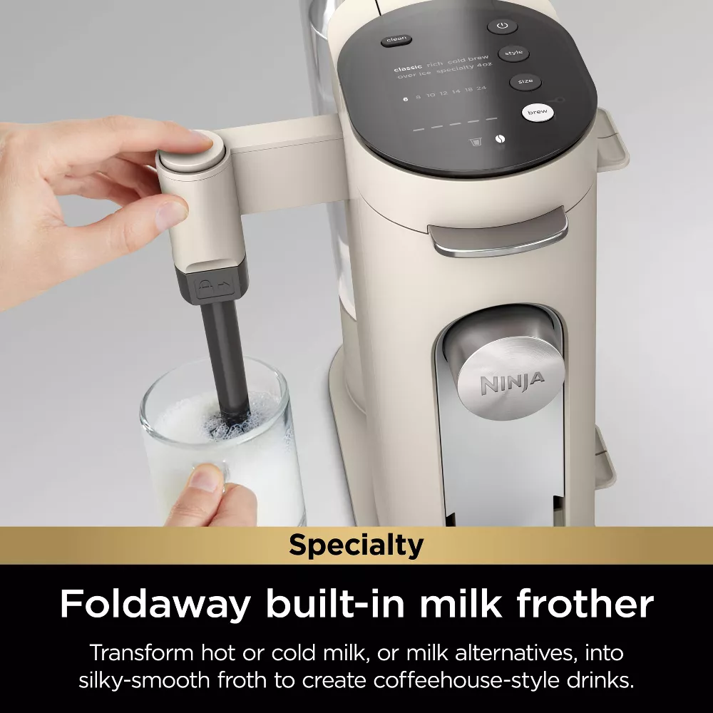 Pods & Grounds Specialty Single-Serve Hot & Iced Coffee Maker Stone - Image 3