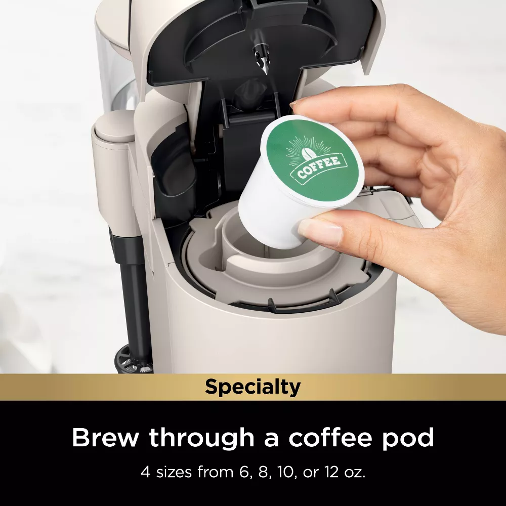 Pods & Grounds Specialty Single-Serve Hot & Iced Coffee Maker Stone - Image 5