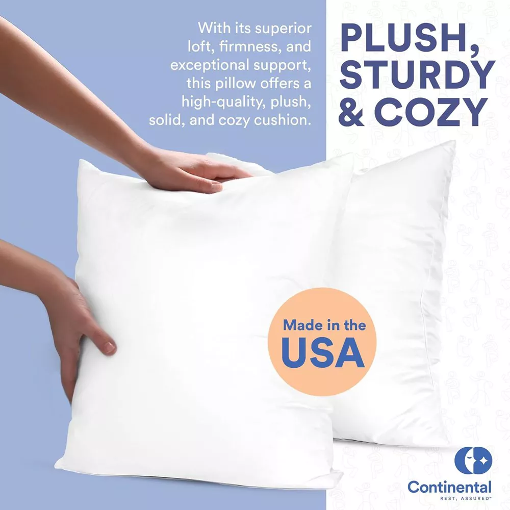 Polyester Throw Pillow Inserts Inch Pack of 2 - Image 2