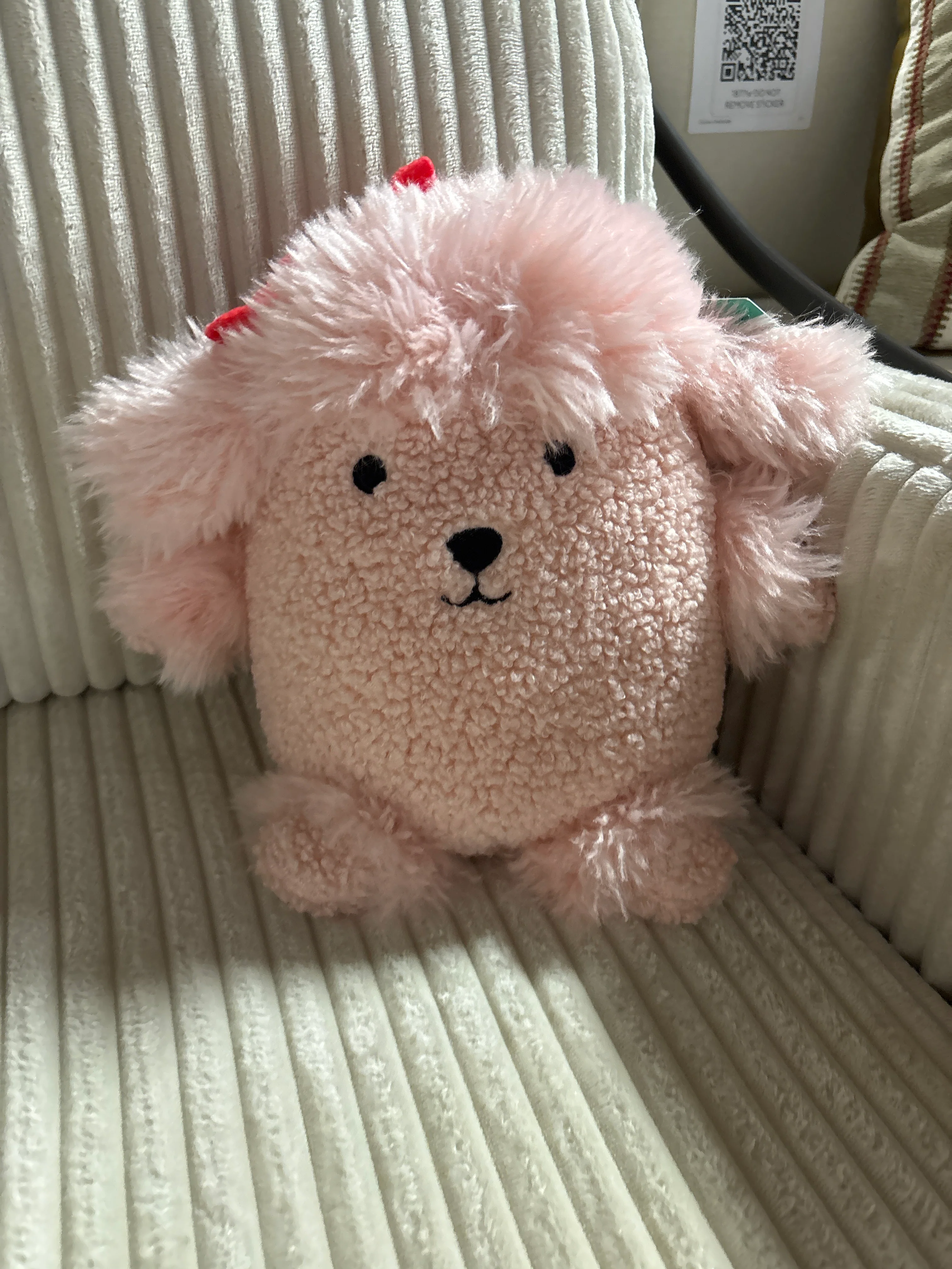 Poodle Kids' Mini Weighted Plush Throw Pillow Pink SHOWROOM ITEM - Image 2