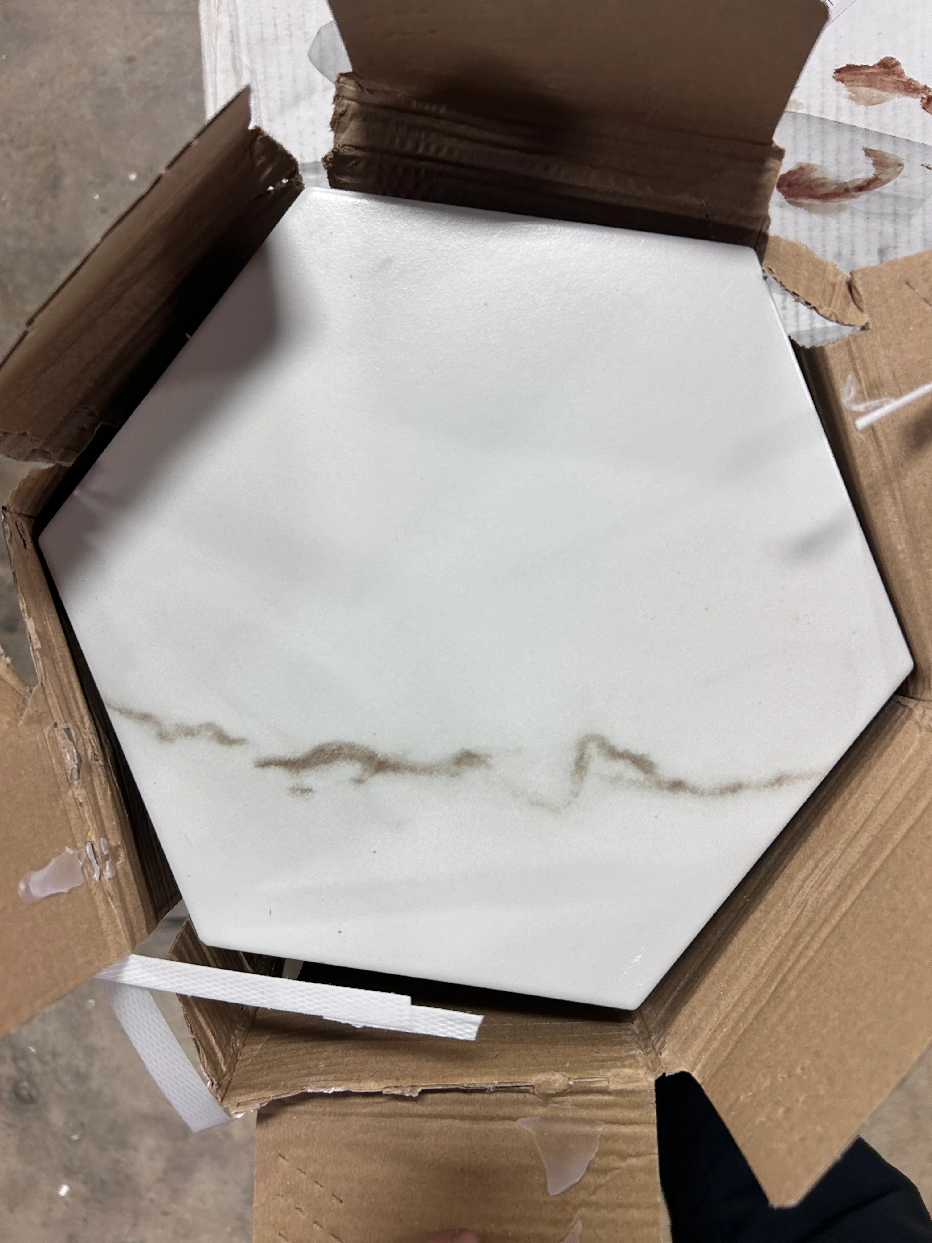 Porlan Hexagon Marble Look Matte Porcelain Wall & Floor Tile - Image 7