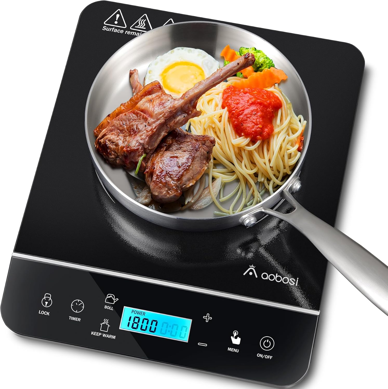 Portable Induction Cooktop, Induction Cooker with LCD Sensor Touch