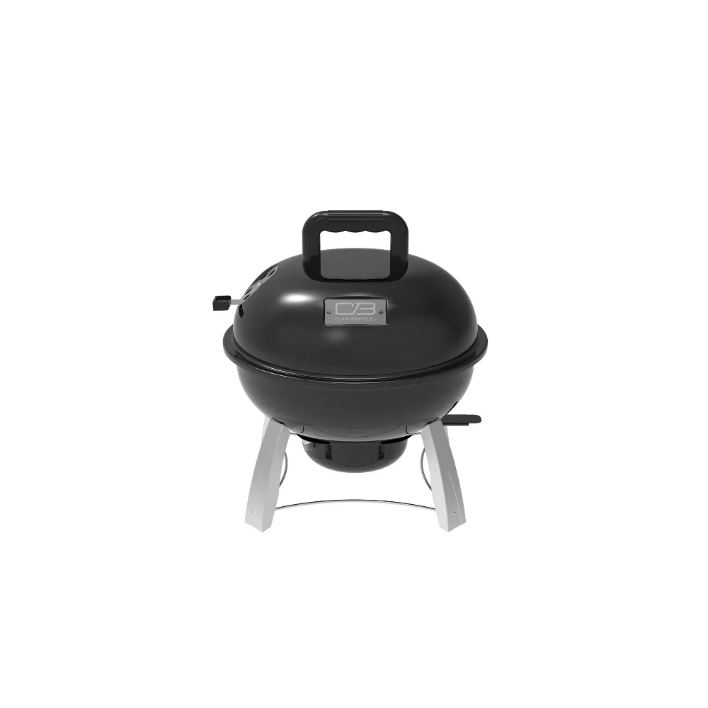 Portable Kettle Charcoal Grill Black