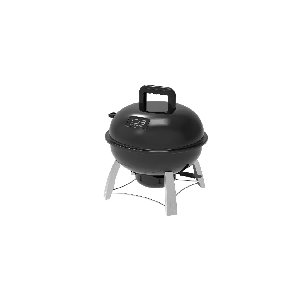 Portable Kettle Charcoal Grill Black - Image 2