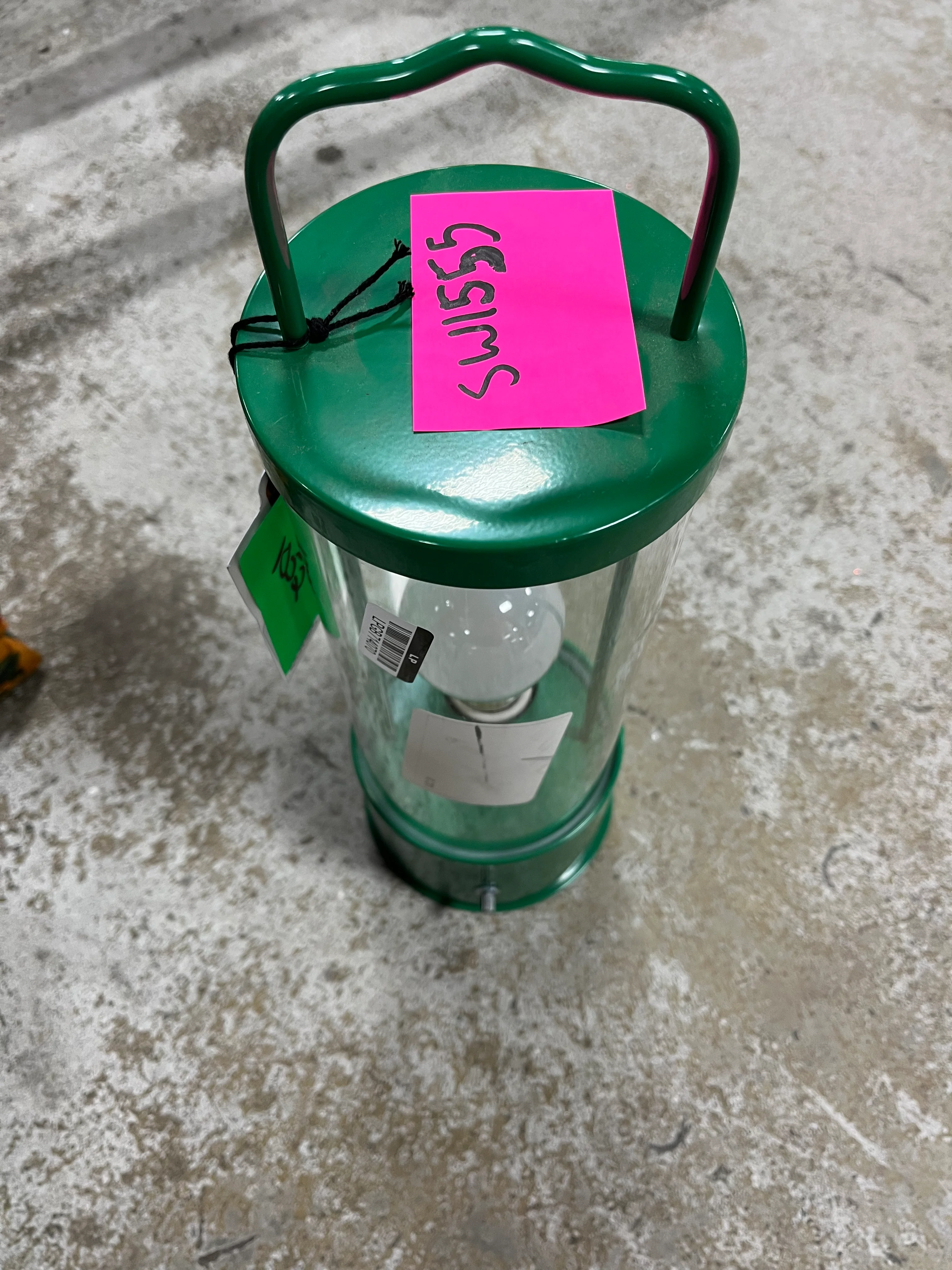 Portable Outdoor Patio LED Tabletop Lantern - Green, - Image 7