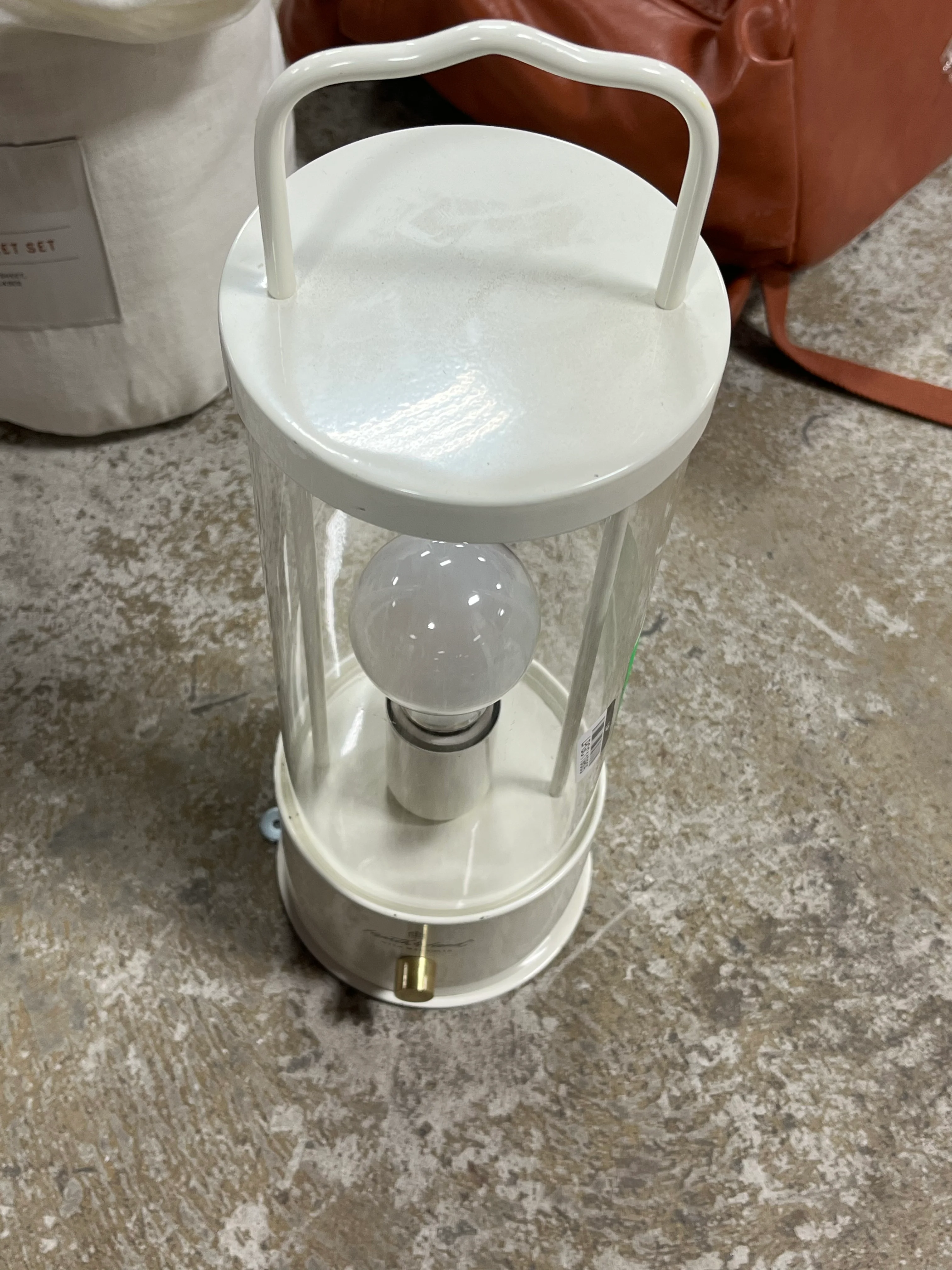 Portable Outdoor Patio LED Tabletop Lantern - White, - Image 8