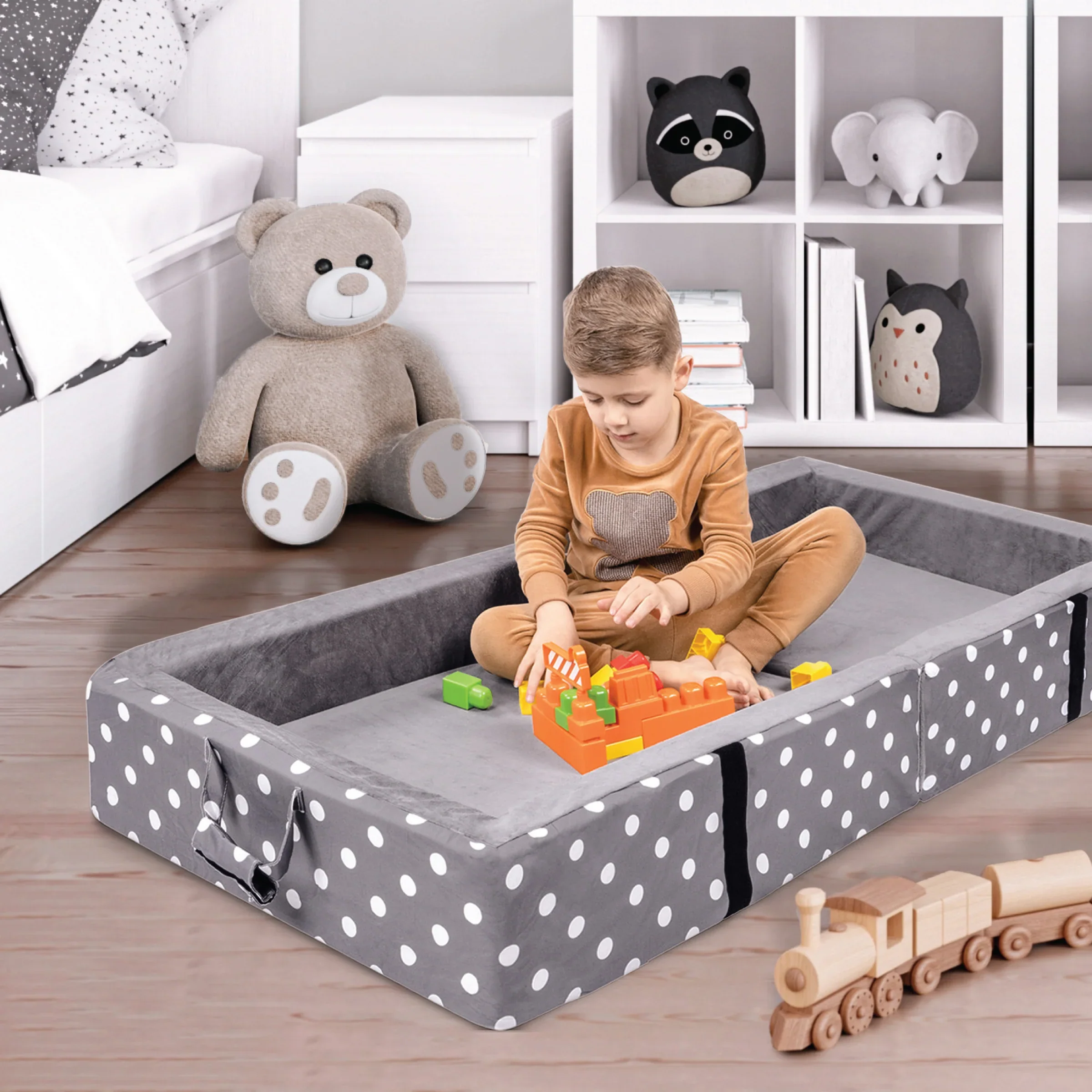 Portable Toddler Folding Floor Mat - Image 2