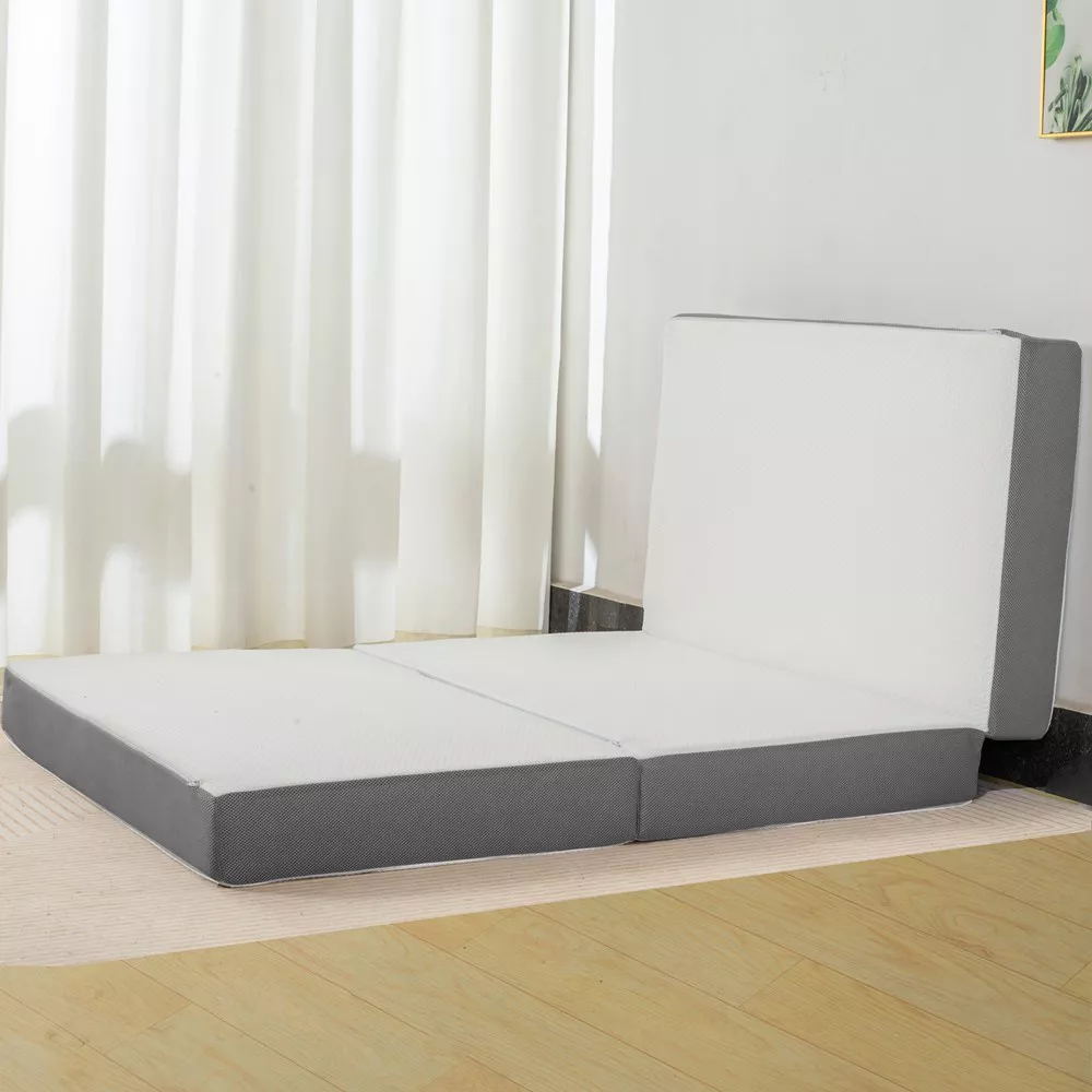 Portable Tri Folding Gel Memory Foam Mattress - Image 4