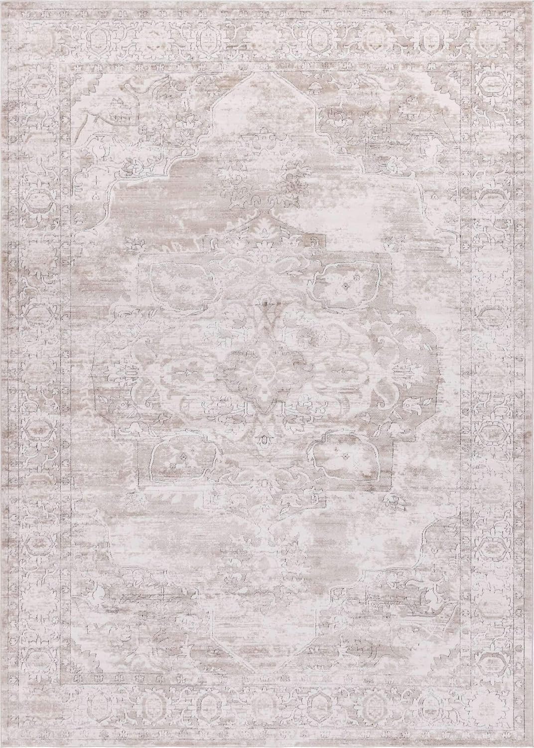 Portland Collection Area Rug - Canby (10' x 14' 1" Rectangle, Ivory/ Beige)