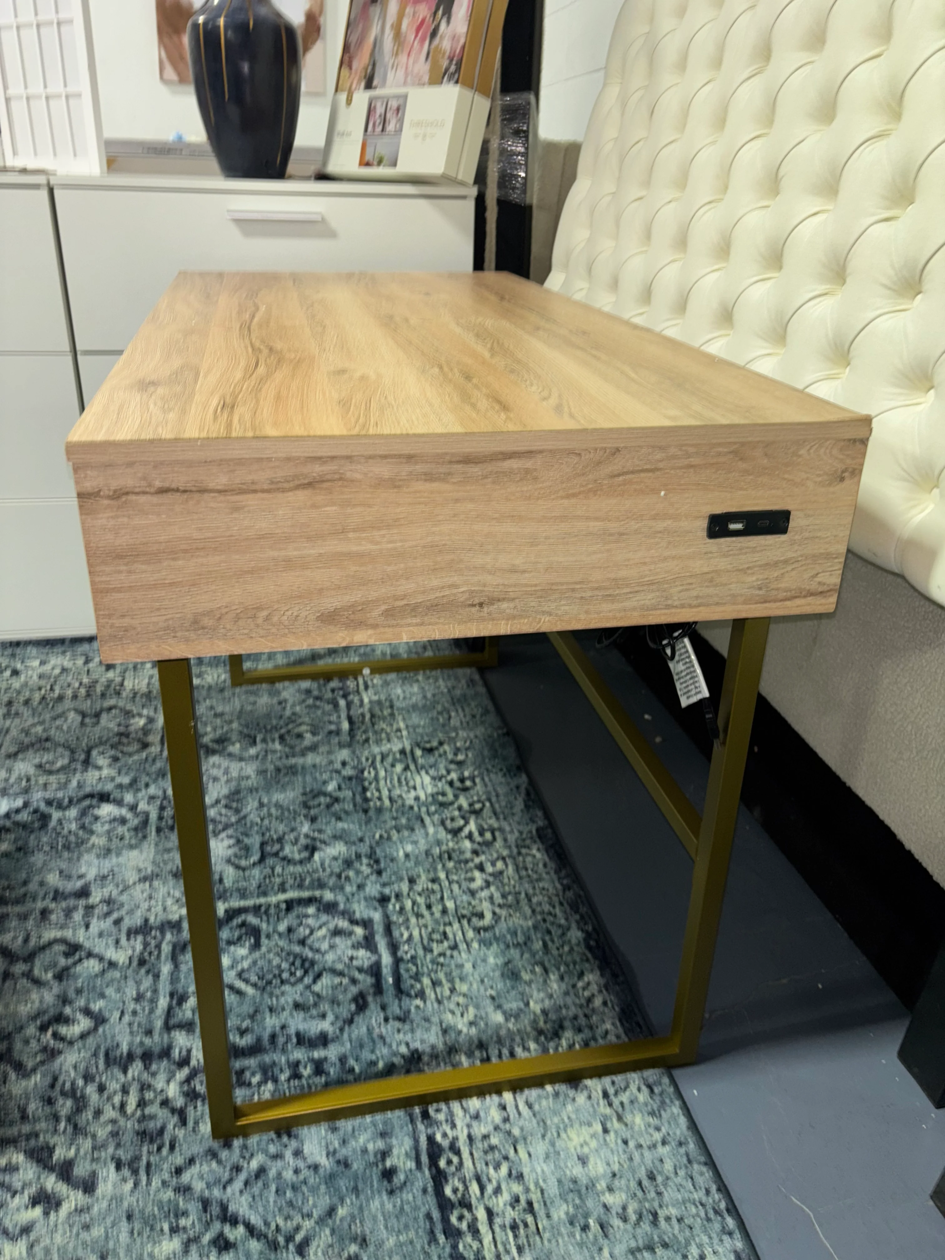 Portman Metal Base Writing Desk SHOWROOM ITEM - Image 3