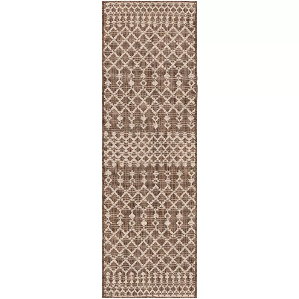 Positano Natural Modern Indoor/Outdoor Area Rug 2' x 8'
