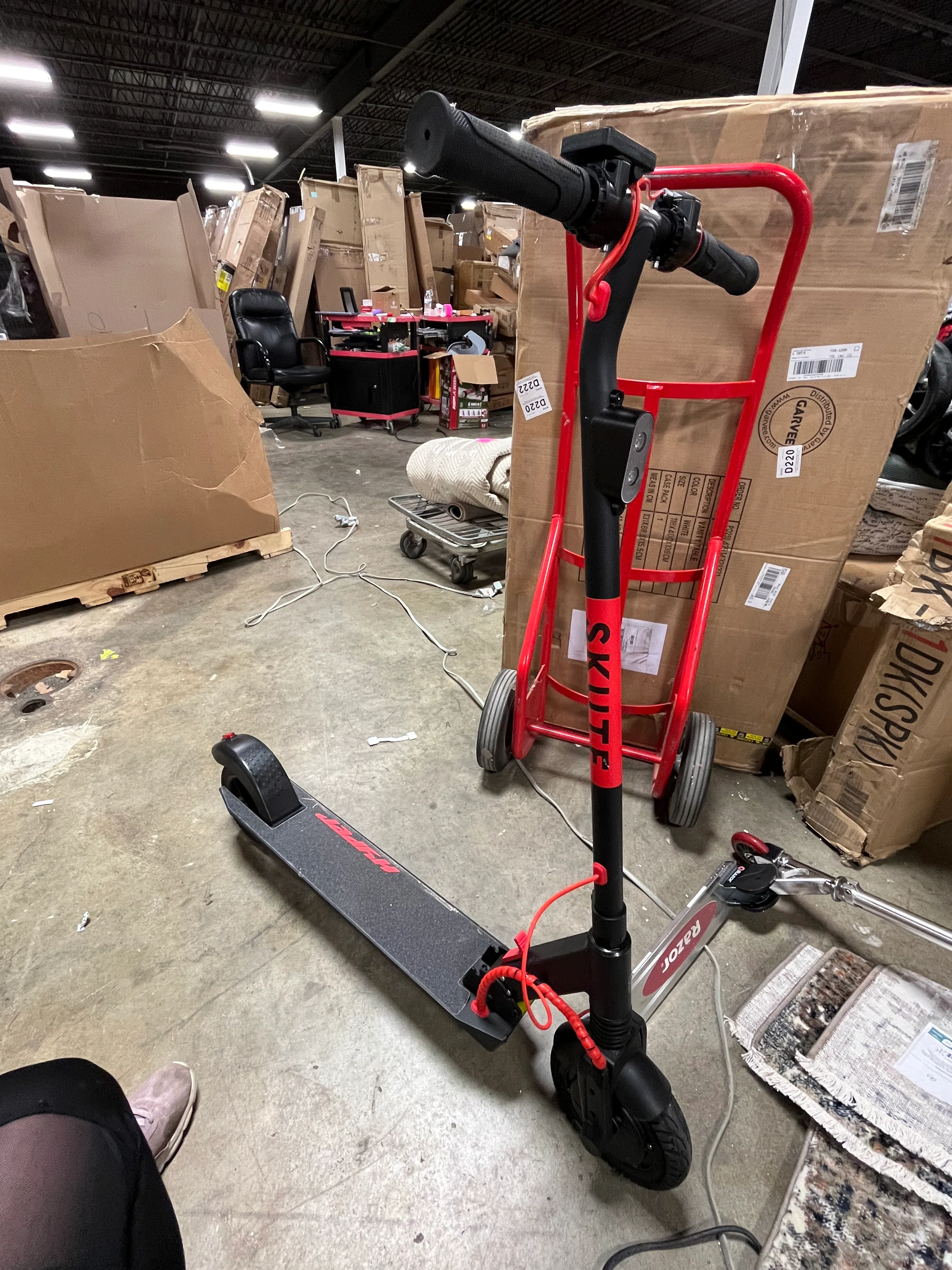 Power Core PC Electric Scooter - Red, - Image 8