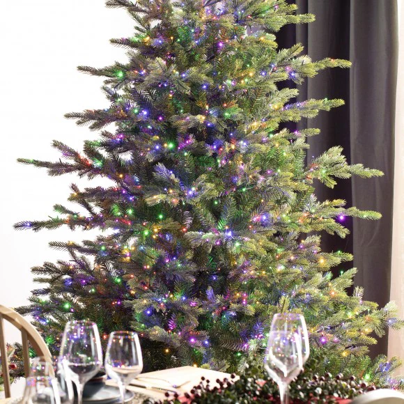 Pre-Lit Green Full Fir Artificial Christmas Tree - Image 2
