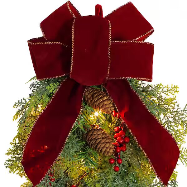 Pre‑Lit LED Classic Christmas Chairback Swag , final cut - Image 2