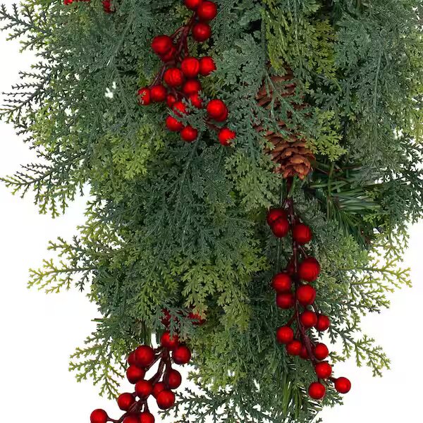Pre‑Lit LED Classic Christmas Chairback Swag , final cut - Image 3