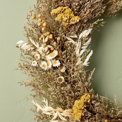 Preserved Spring Grass and Flower Wreath - Image 4