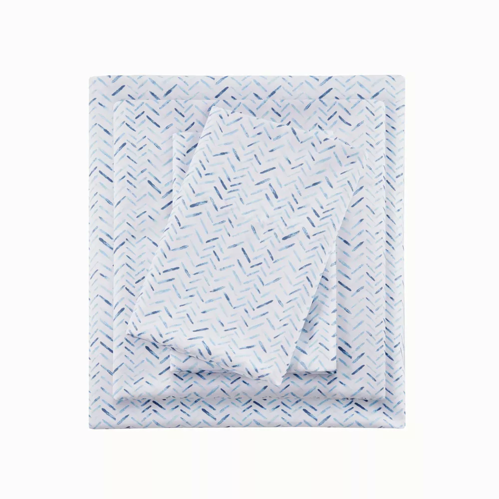 Printed Microfiber Sheet Set - Full