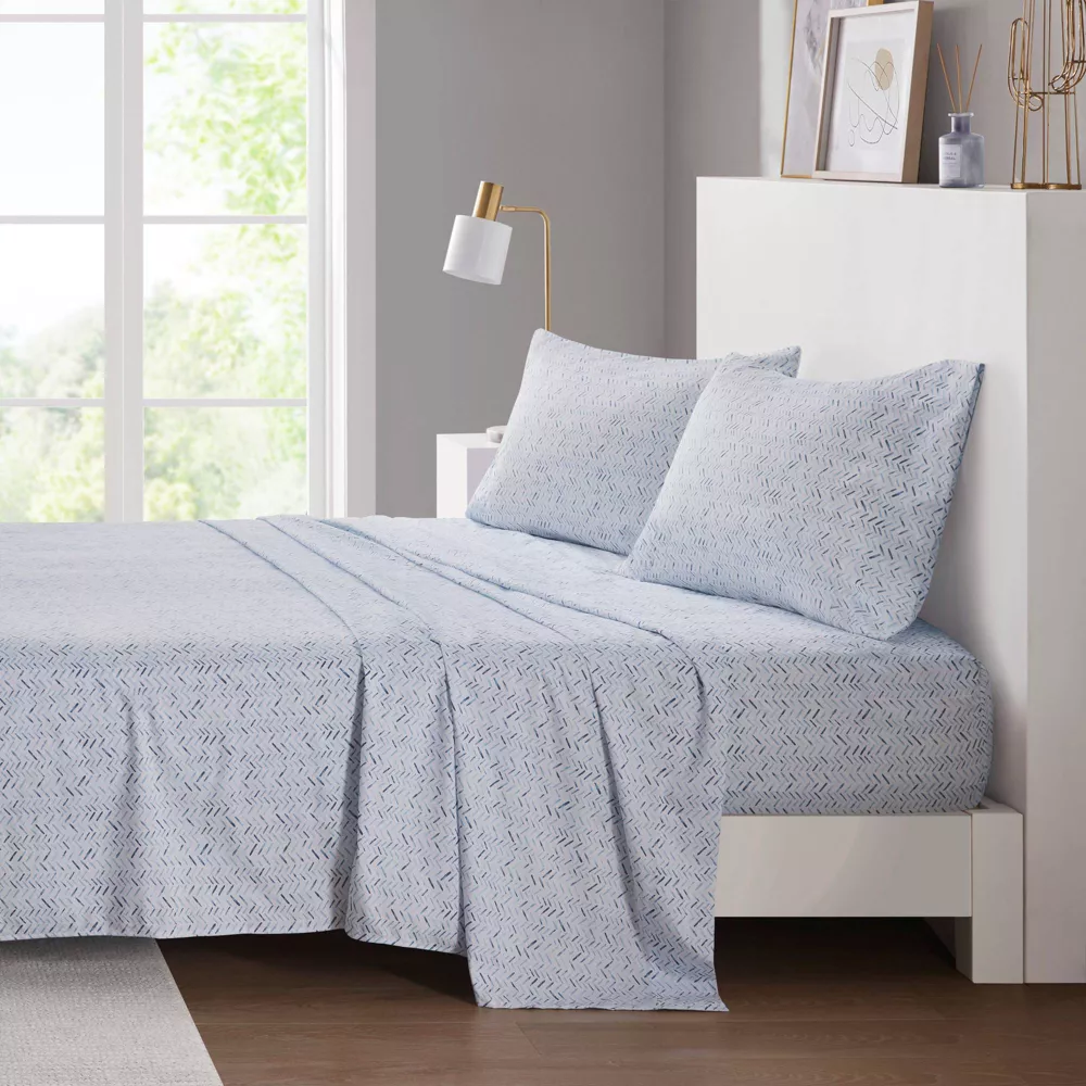 Printed Microfiber Sheet Set - Full - Image 2