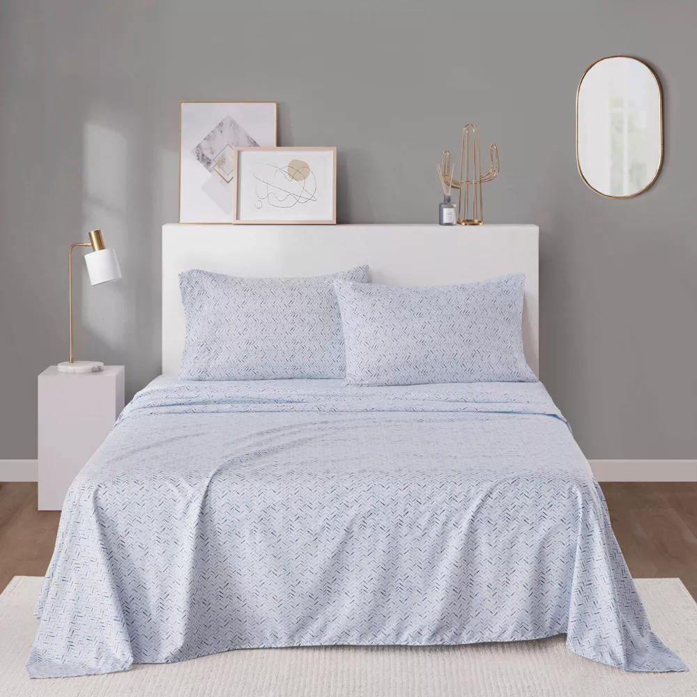 Printed Microfiber Sheet Set - Full - Image 3