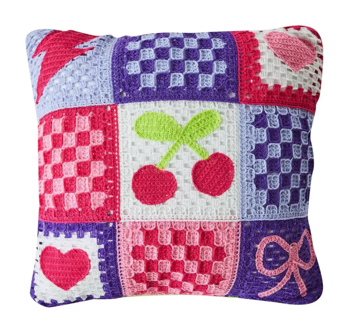 Prism Crochet Icon Decorative Pillow SHOWROOM ITEM