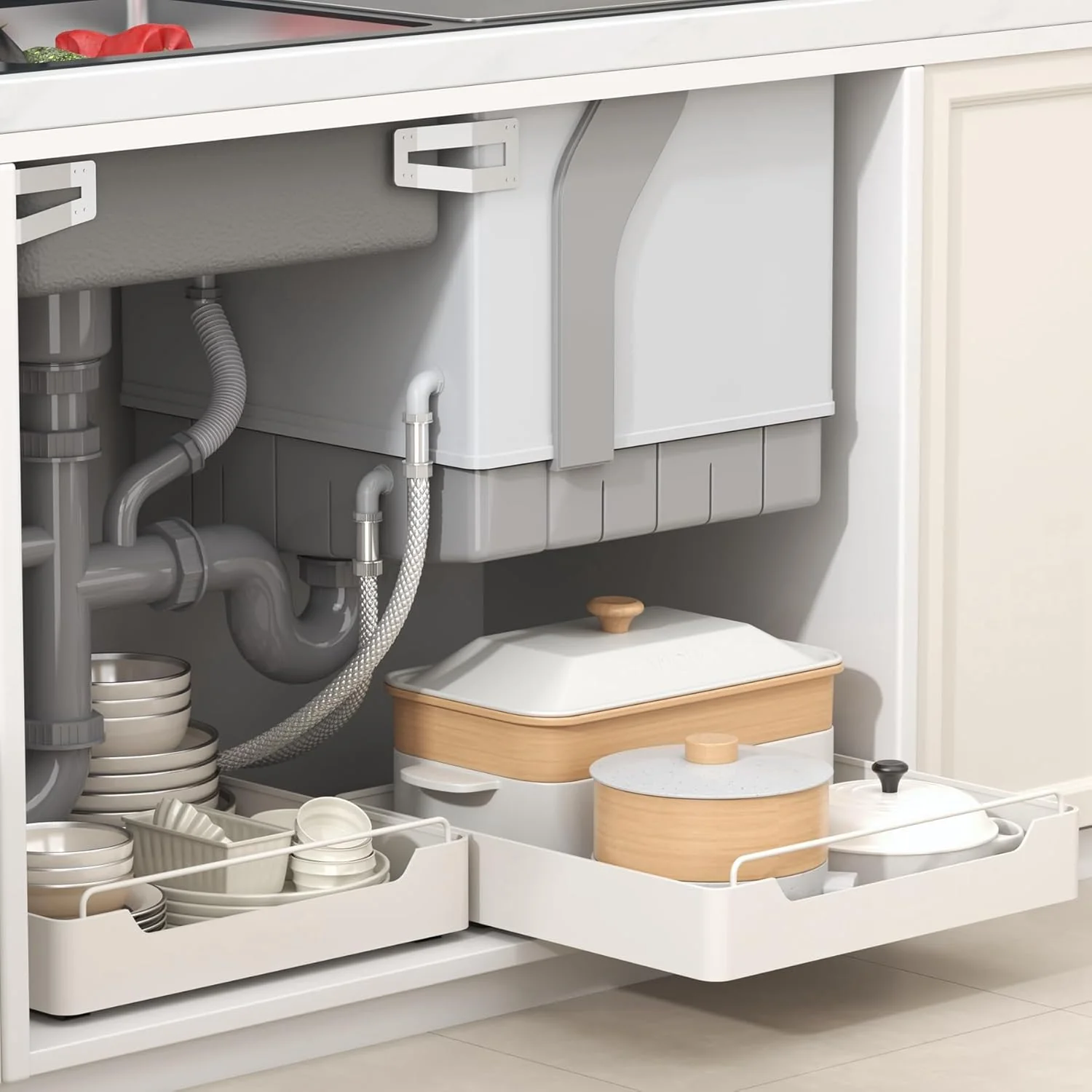 Pull Out Drawers Sliding Cabinet Organizer 1 Pack - Image 2