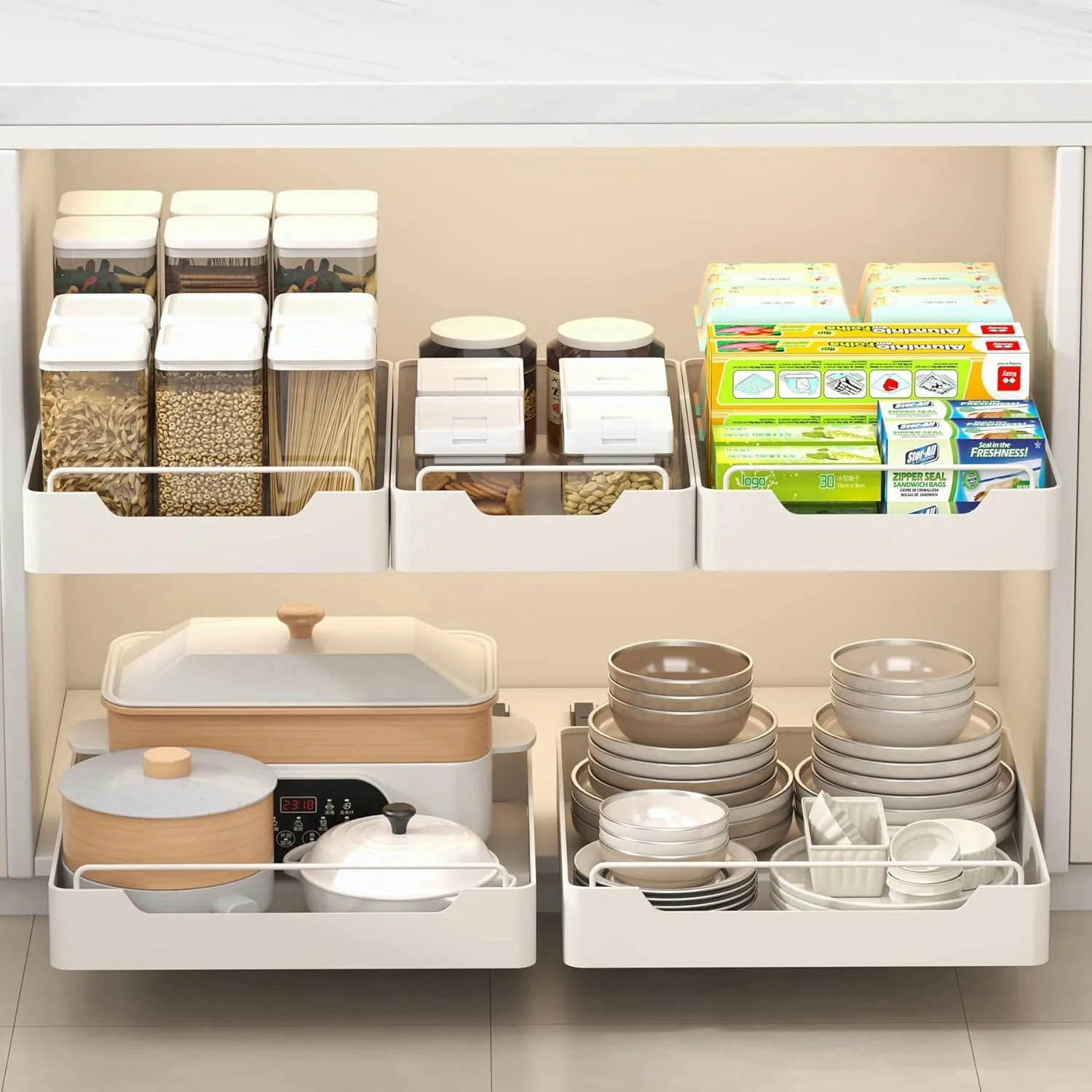 Pull Out Drawers Sliding Cabinet Organizer 1 Pack - Image 5
