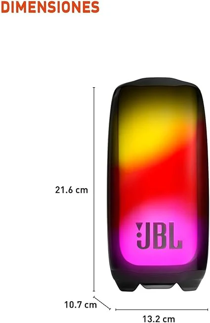 Pulse 5 - Portable Bluetooth Speaker with Dazzling Lights Original Pro Sound, Black - Image 4