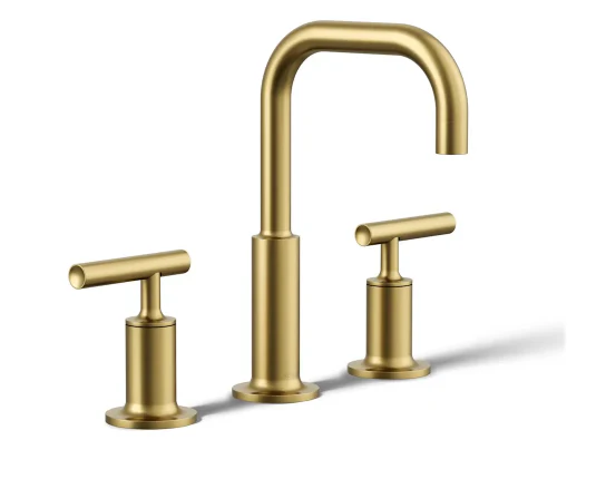 Purist Widespread Bathroom Faucet with Pop-Up Drain Assembly