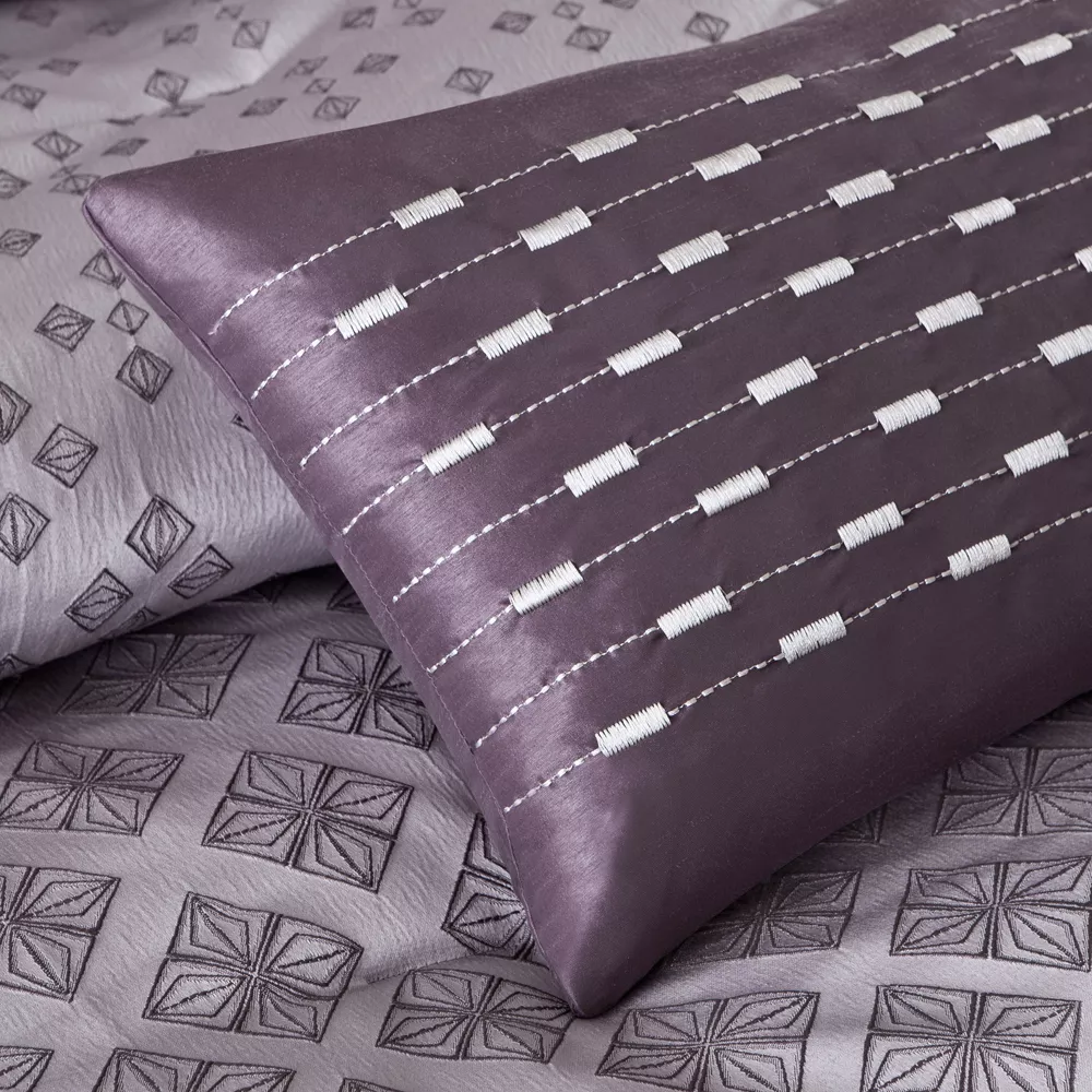 Purple Hudson Comforter Set King 5pc - Image 2