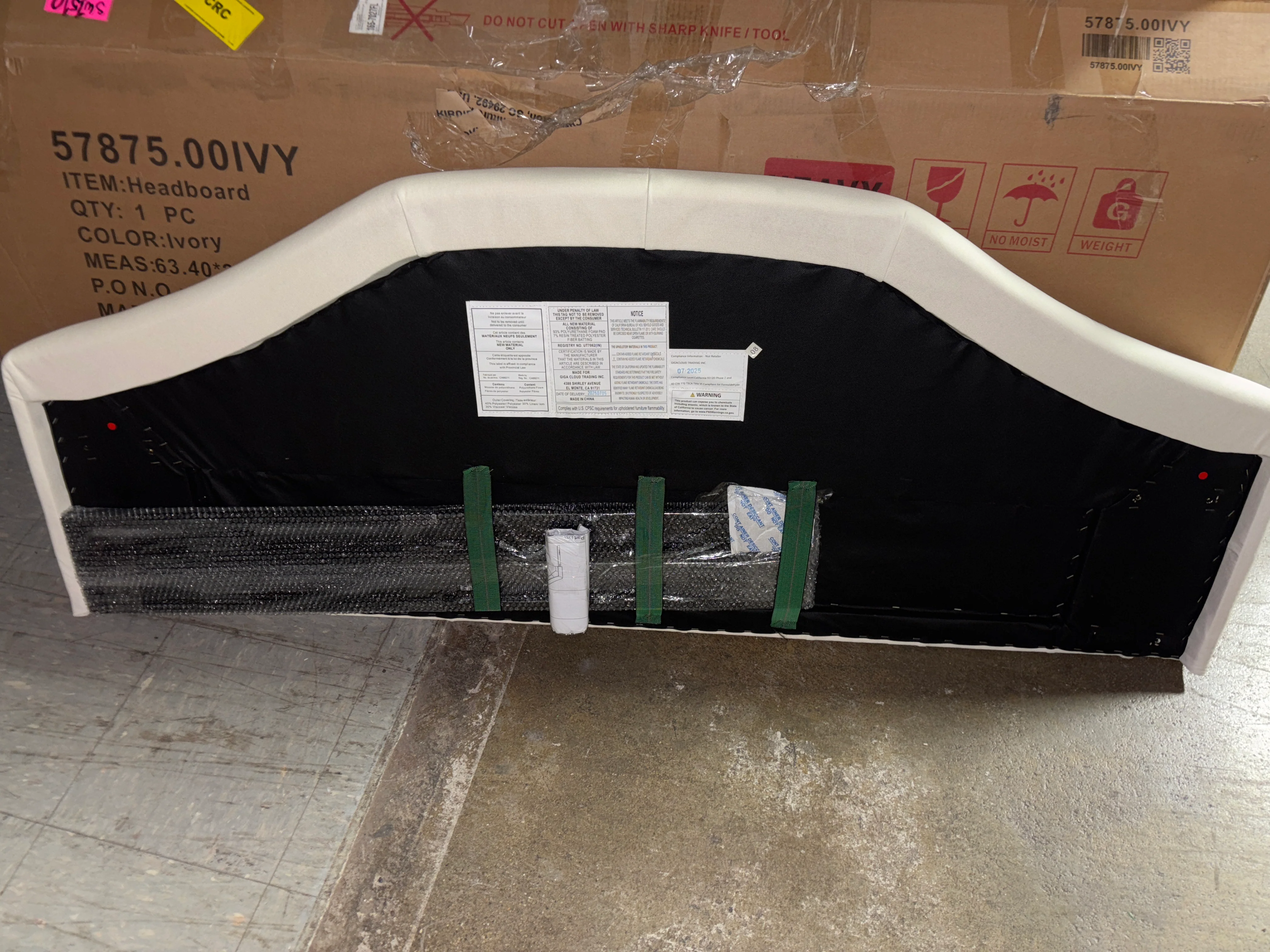 Putnee Adjustable Full/Queen Headboard SHOWROOM ITEM - Image 3
